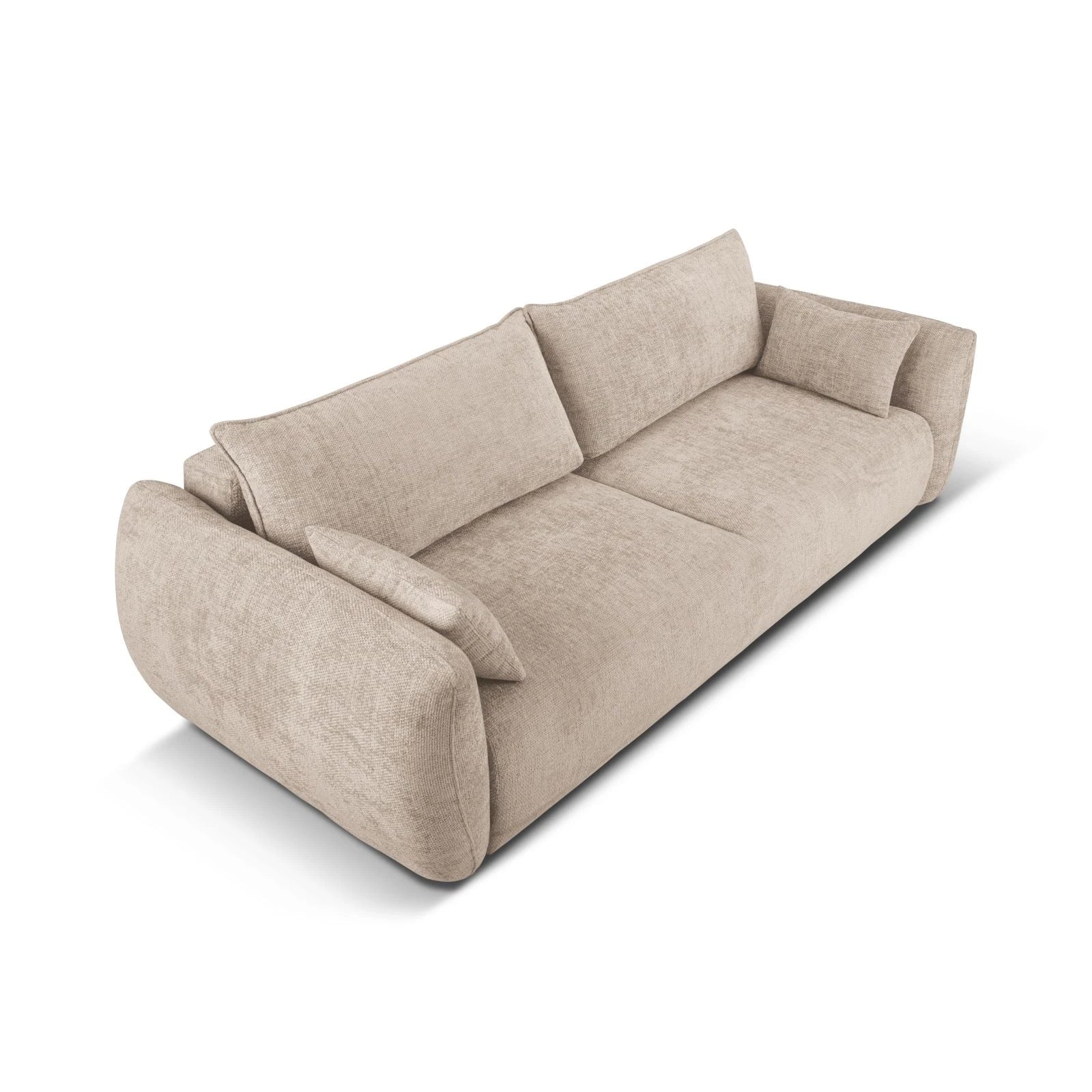 Matera 3-Sitzer Sofa mit Schlaffunktion und Stauraum, aus Samt oder Chenille, 240x108x86 cm - Image 16