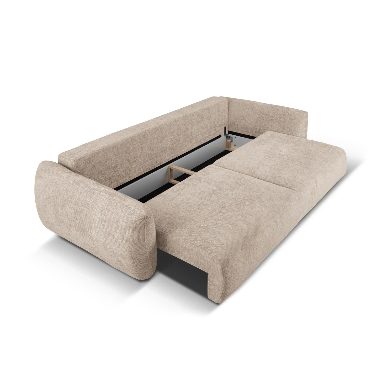 Matera 3-Sitzer Sofa mit Schlaffunktion und Stauraum, aus Samt oder Chenille, 240x108x86 cm - Image 18
