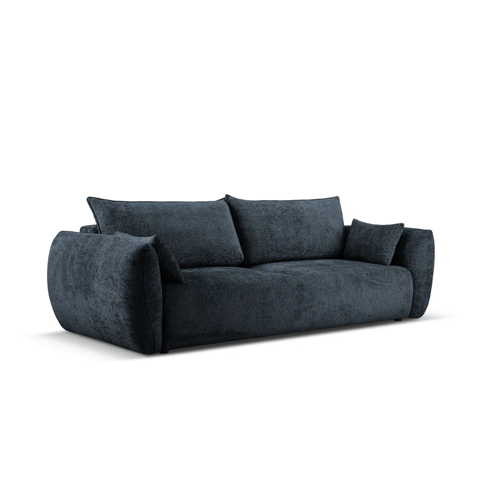 Matera 3-Sitzer Sofa mit Schlaffunktion und Stauraum, aus Samt oder Chenille, 240x108x86 cm - Image 34