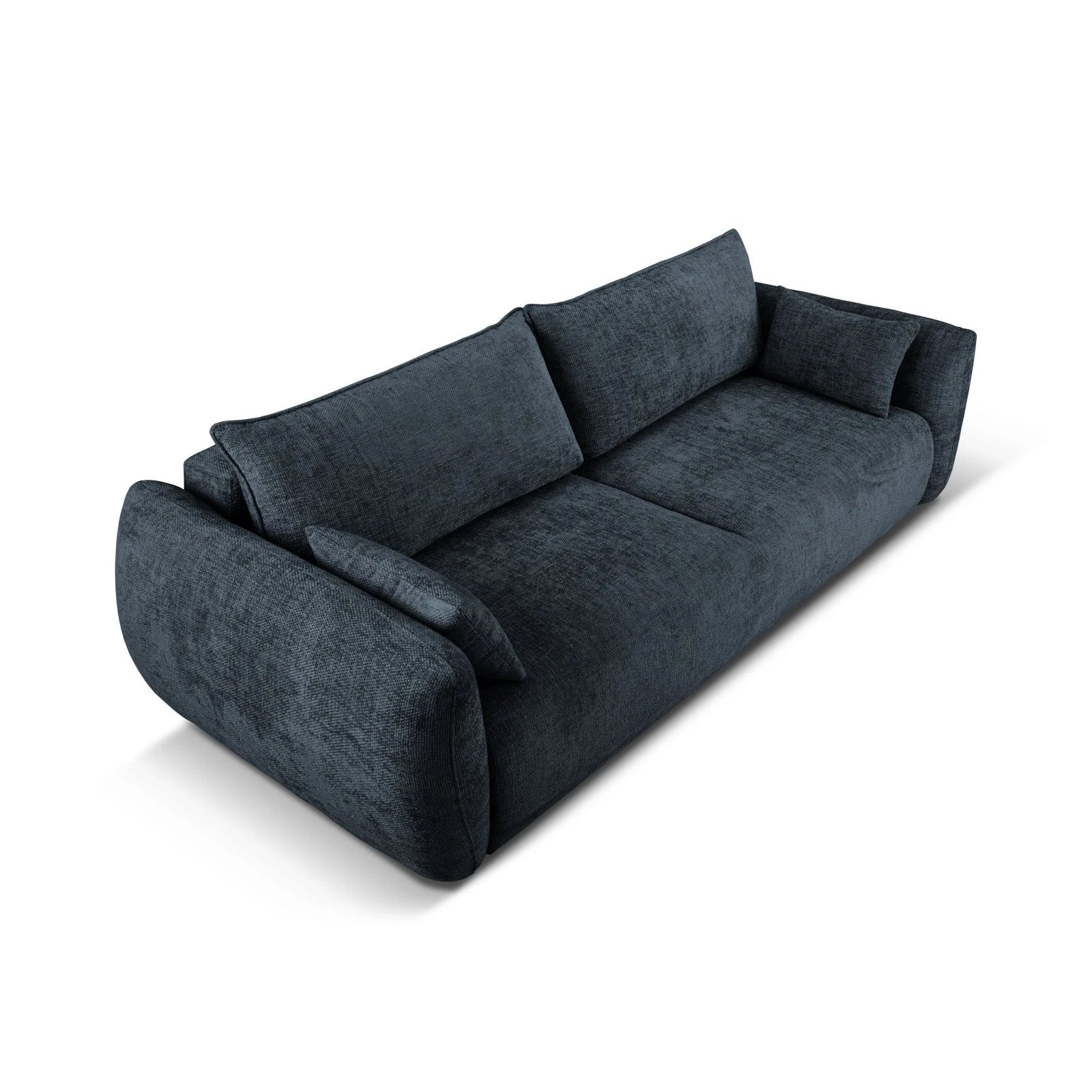 Matera 3-Sitzer Sofa mit Schlaffunktion und Stauraum, aus Samt oder Chenille, 240x108x86 cm - Image 36