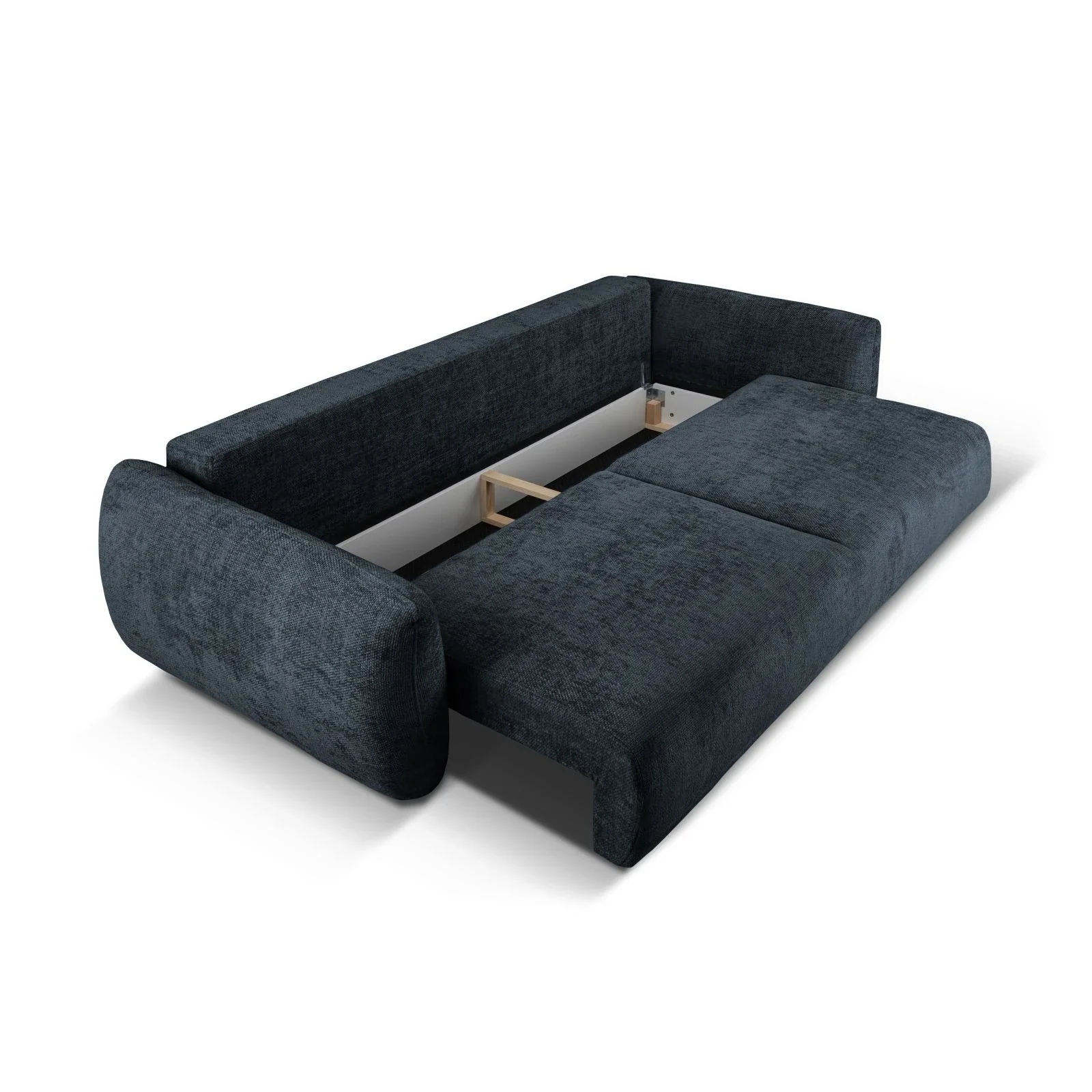 Matera 3-Sitzer Sofa mit Schlaffunktion und Stauraum, aus Samt oder Chenille, 240x108x86 cm - Image 38