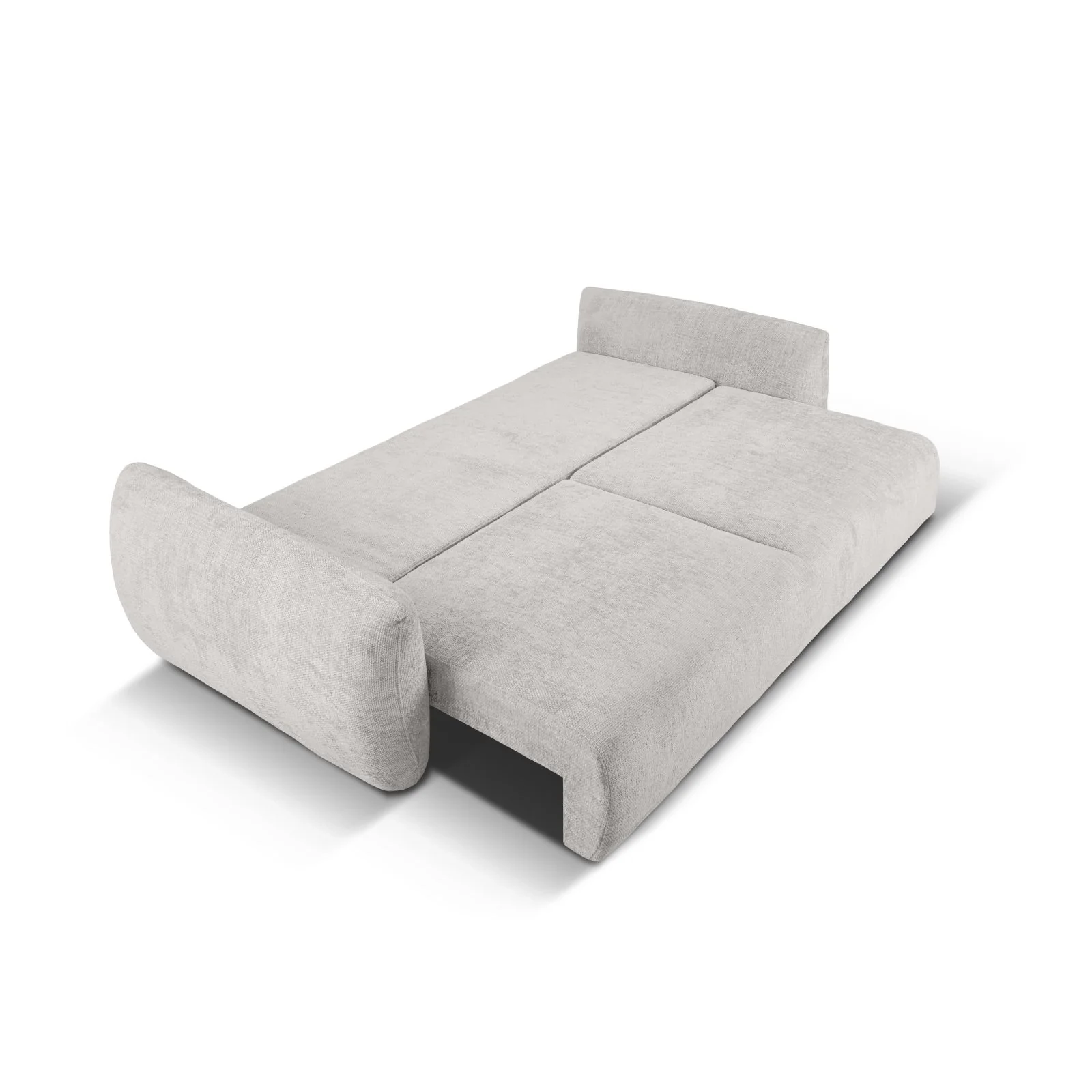 Matera 3-Sitzer Sofa mit Schlaffunktion und Stauraum, aus Samt oder Chenille, 240x108x86 cm - Image 46