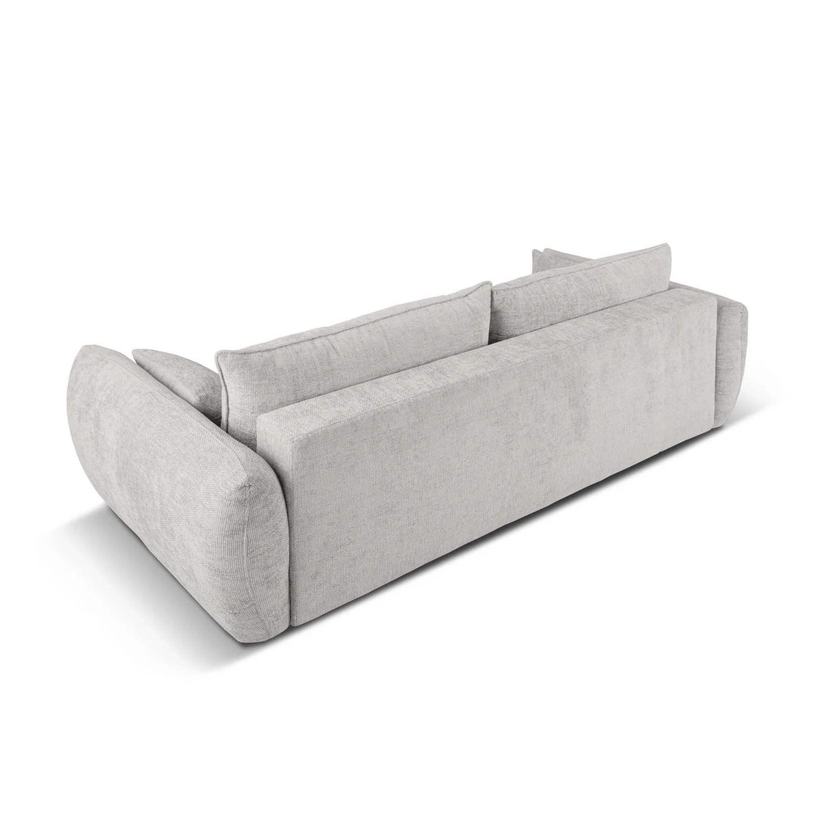 Matera 3-Sitzer Sofa mit Schlaffunktion und Stauraum, aus Samt oder Chenille, 240x108x86 cm - Image 47