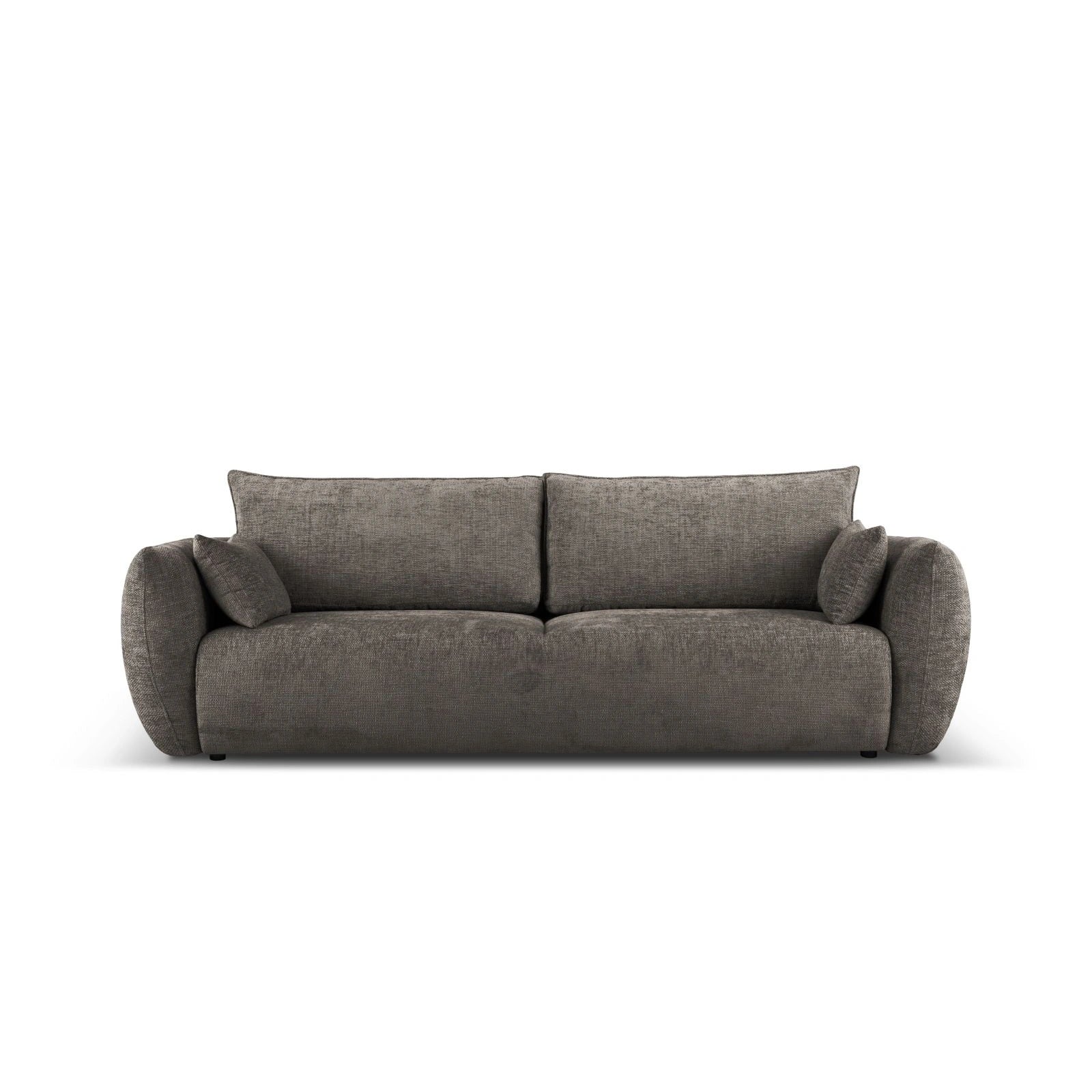Matera 3-Sitzer Sofa mit Schlaffunktion und Stauraum, aus Samt oder Chenille, 240x108x86 cm - Image 51