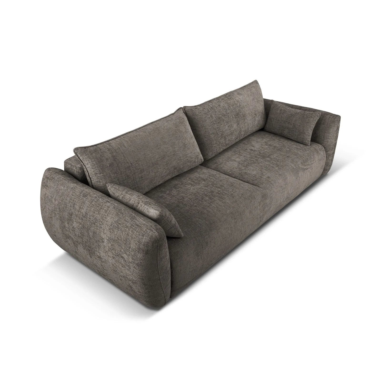 Matera 3-Sitzer Sofa mit Schlaffunktion und Stauraum, aus Samt oder Chenille, 240x108x86 cm - Image 54