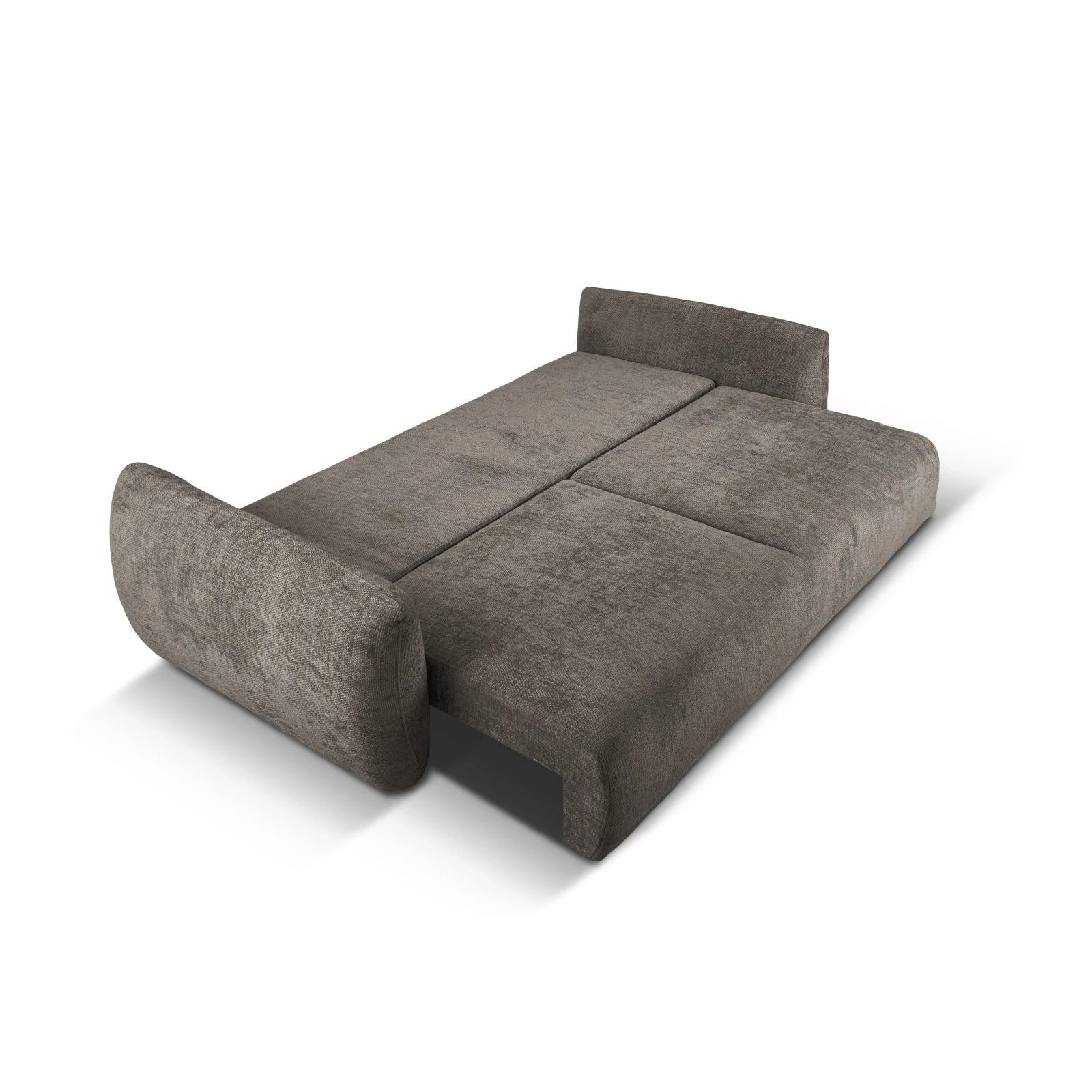 Matera 3-Sitzer Sofa mit Schlaffunktion und Stauraum, aus Samt oder Chenille, 240x108x86 cm - Image 56