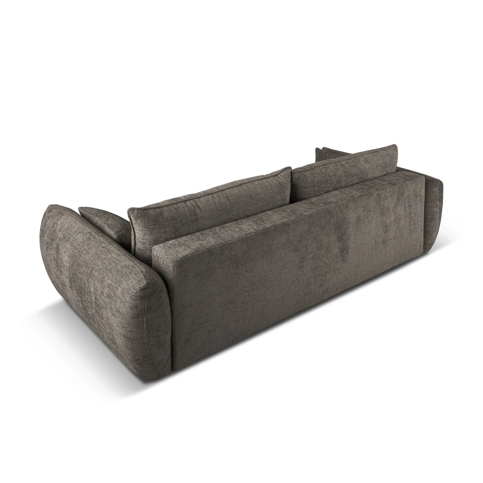 Matera 3-Sitzer Sofa mit Schlaffunktion und Stauraum, aus Samt oder Chenille, 240x108x86 cm - Image 57