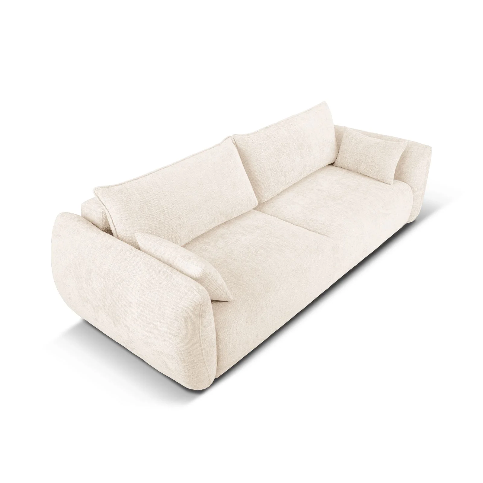 Matera 3-Sitzer Sofa mit Schlaffunktion und Stauraum, aus Samt oder Chenille, 240x108x86 cm - Image 6