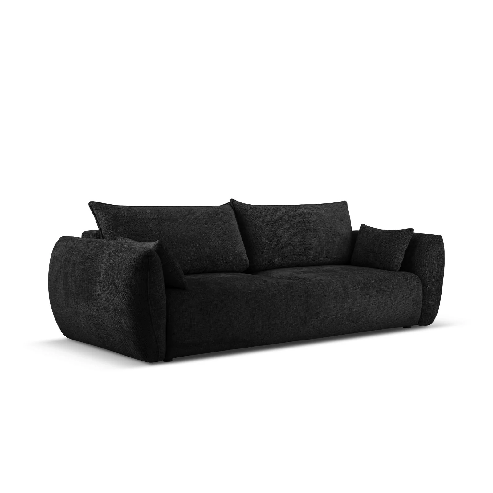 Matera 3-Sitzer Sofa mit Schlaffunktion und Stauraum, aus Samt oder Chenille, 240x108x86 cm - Image 64