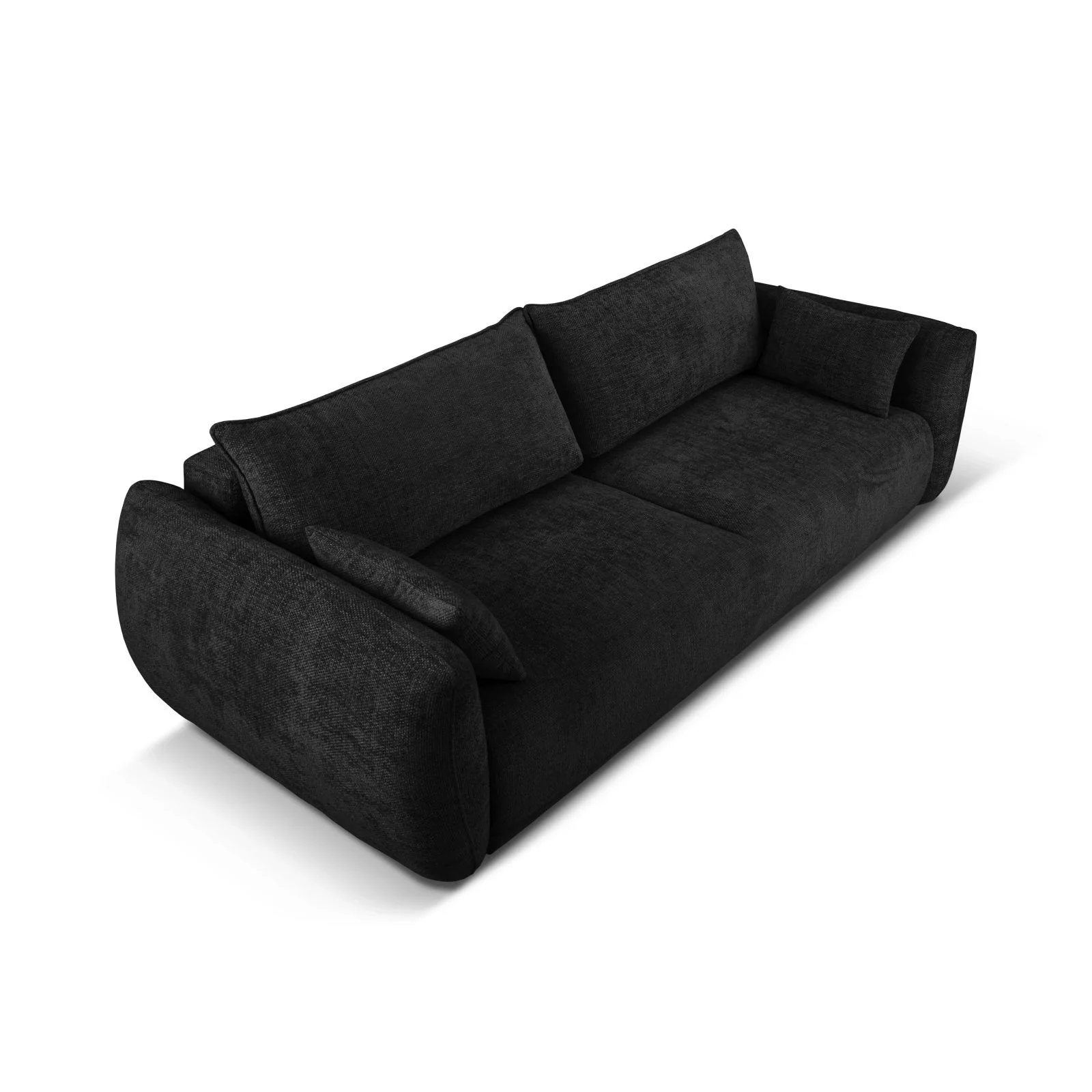 Matera 3-Sitzer Sofa mit Schlaffunktion und Stauraum, aus Samt oder Chenille, 240x108x86 cm - Image 66