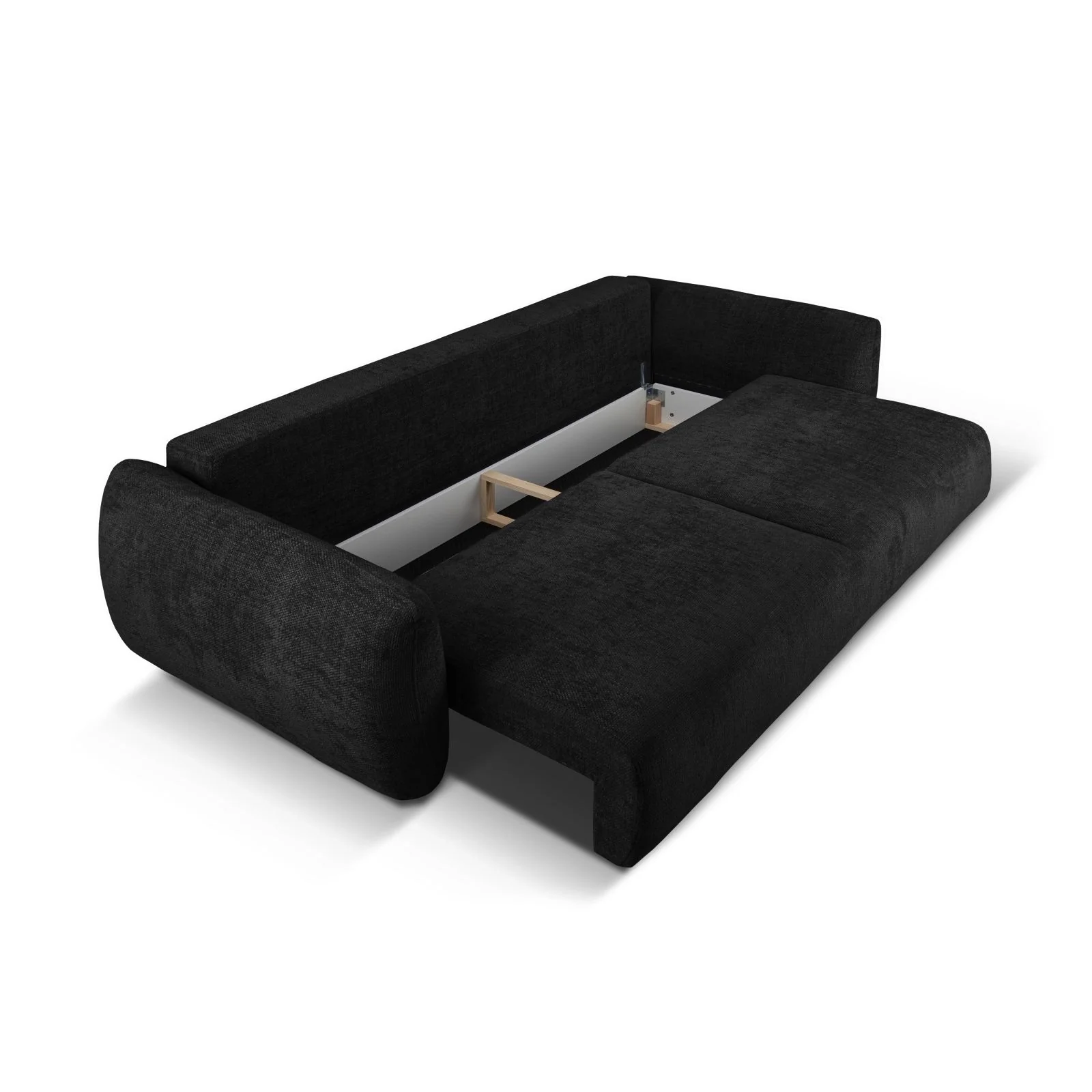 Matera 3-Sitzer Sofa mit Schlaffunktion und Stauraum, aus Samt oder Chenille, 240x108x86 cm - Image 68
