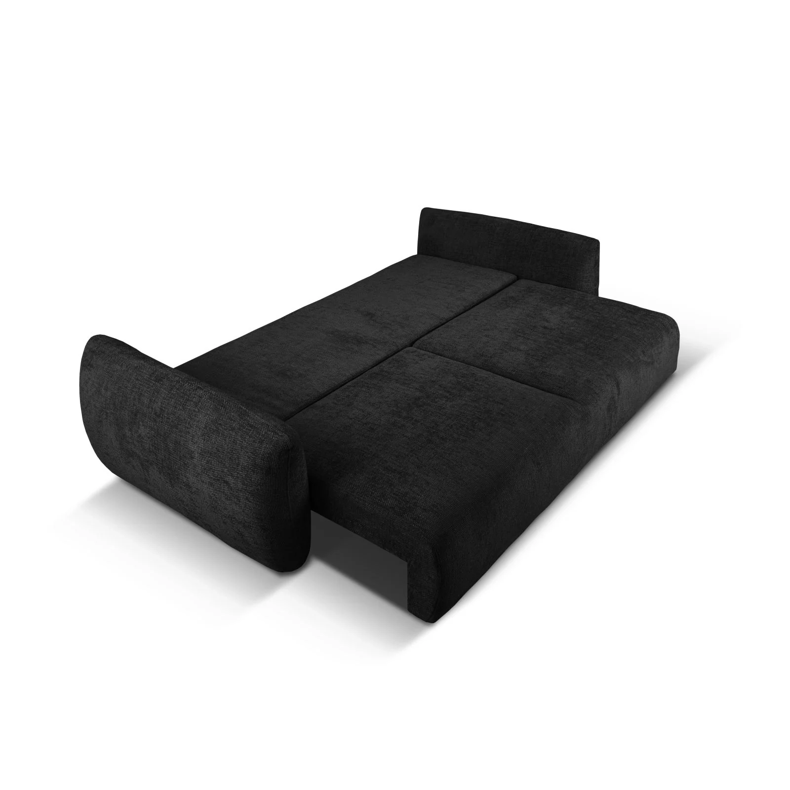 Matera 3-Sitzer Sofa mit Schlaffunktion und Stauraum, aus Samt oder Chenille, 240x108x86 cm - Image 69