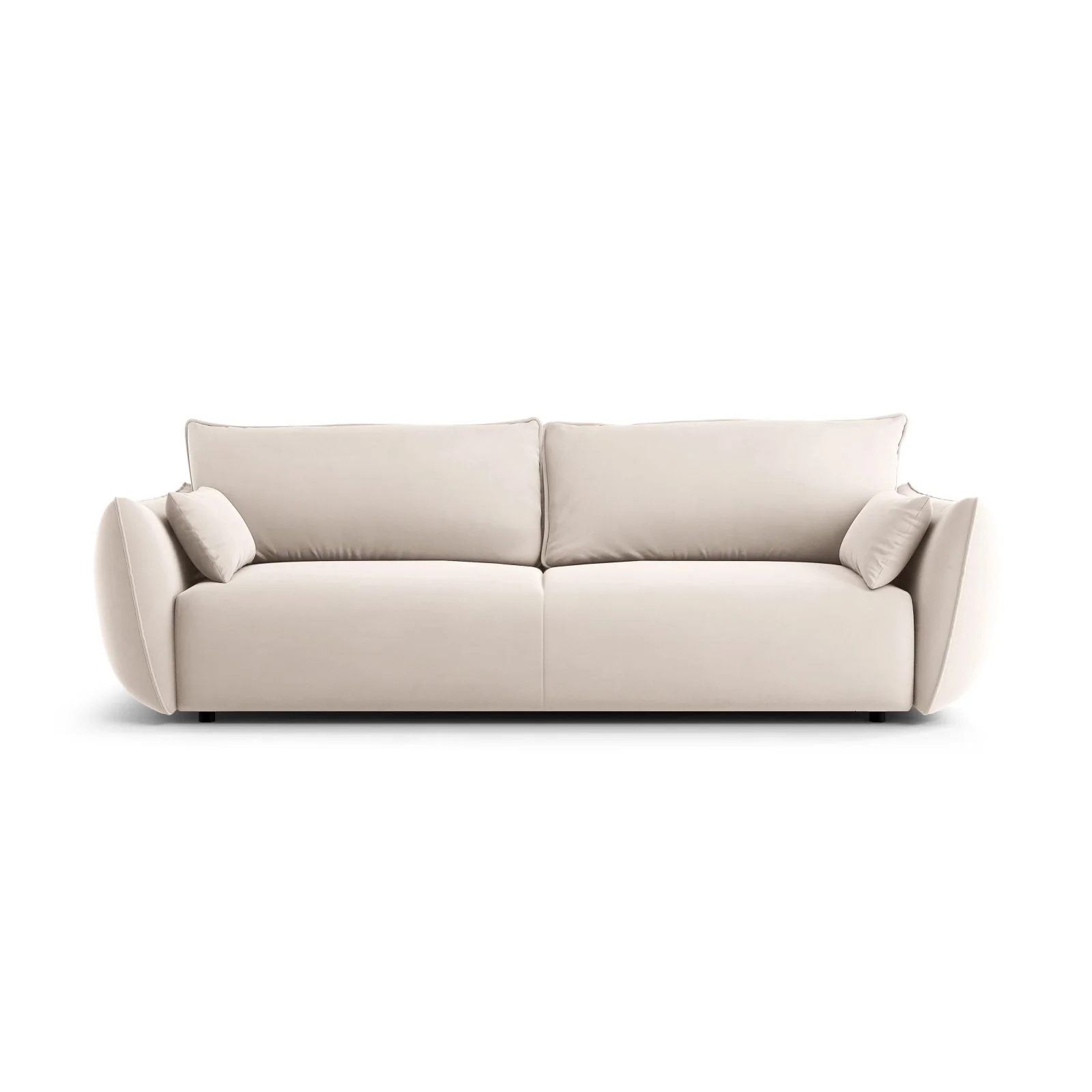 Matera 3-Sitzer Sofa mit Schlaffunktion und Stauraum, aus Samt oder Chenille, 240x108x86 cm - Image 71