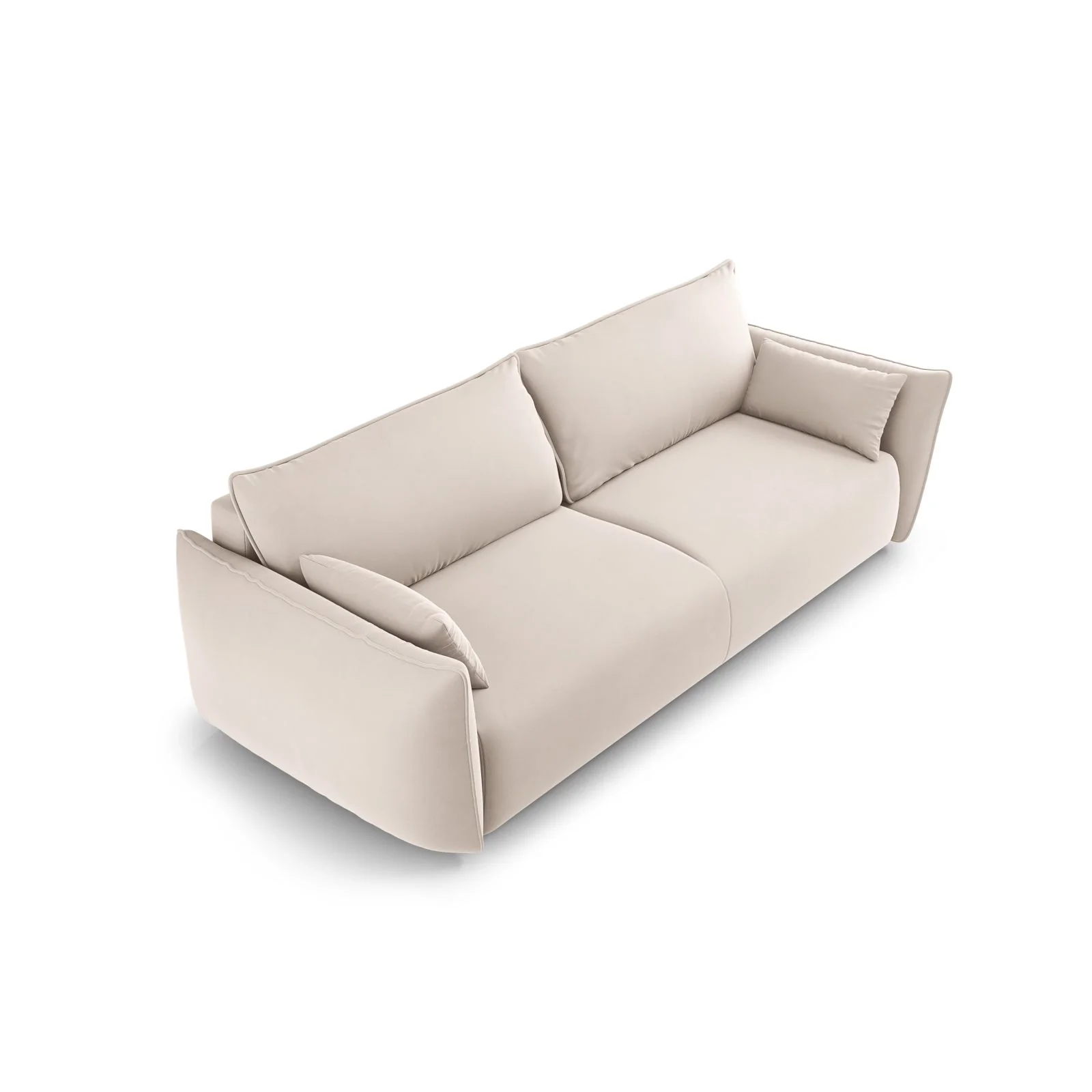 Matera 3-Sitzer Sofa mit Schlaffunktion und Stauraum, aus Samt oder Chenille, 240x108x86 cm - Image 75