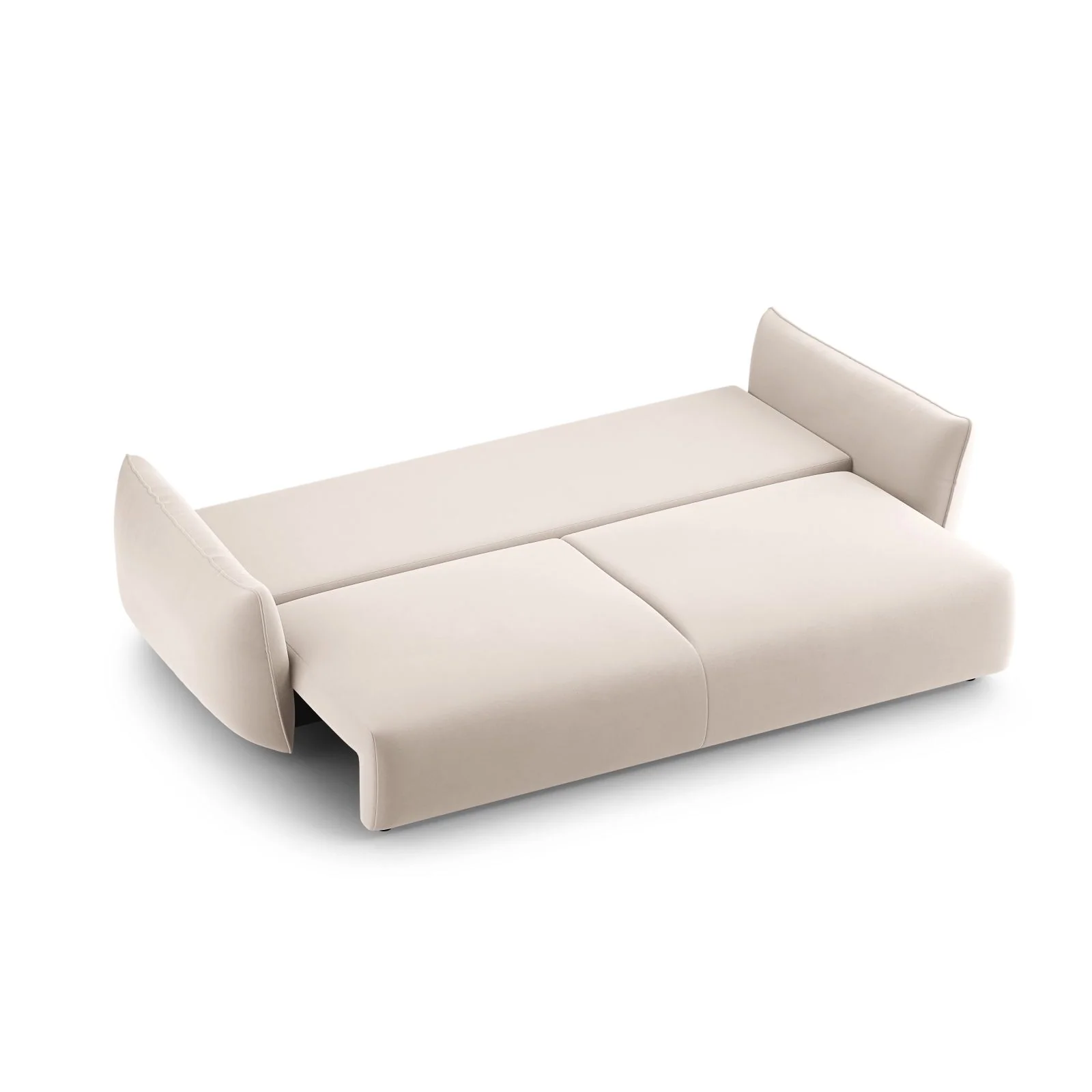 Matera 3-Sitzer Sofa mit Schlaffunktion und Stauraum, aus Samt oder Chenille, 240x108x86 cm - Image 77