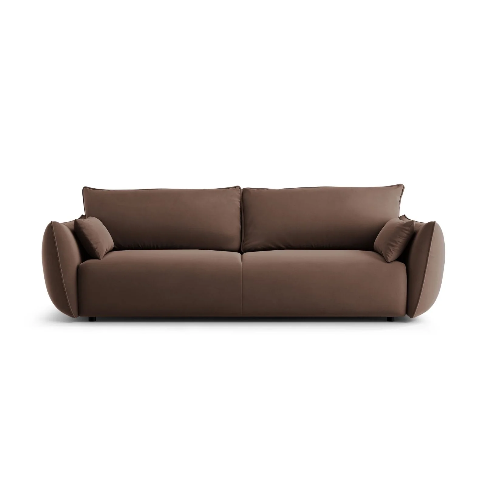 Matera 3-Sitzer Sofa mit Schlaffunktion und Stauraum, aus Samt oder Chenille, 240x108x86 cm - Image 80
