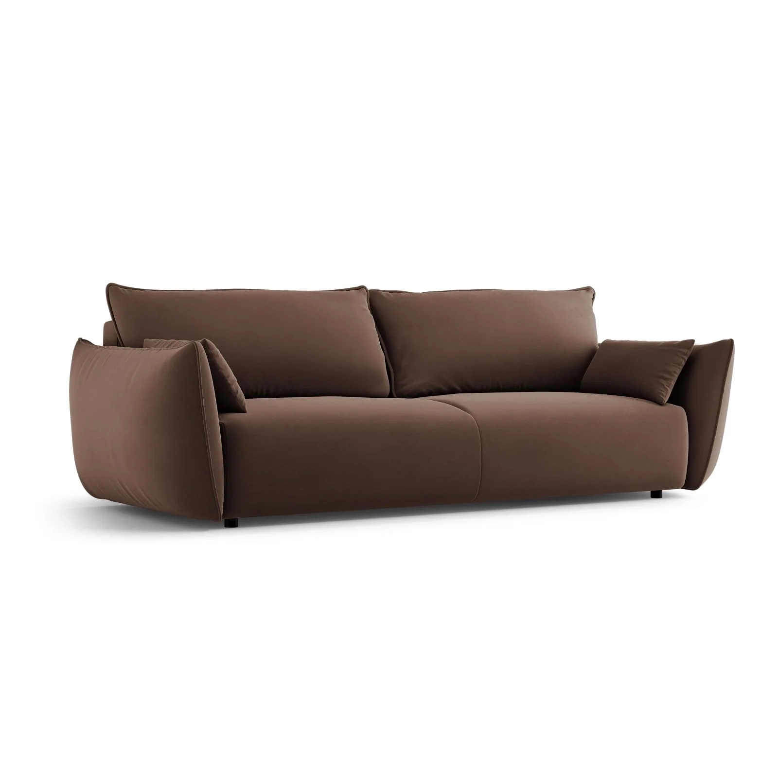 Matera 3-Sitzer Sofa mit Schlaffunktion und Stauraum, aus Samt oder Chenille, 240x108x86 cm - Image 83