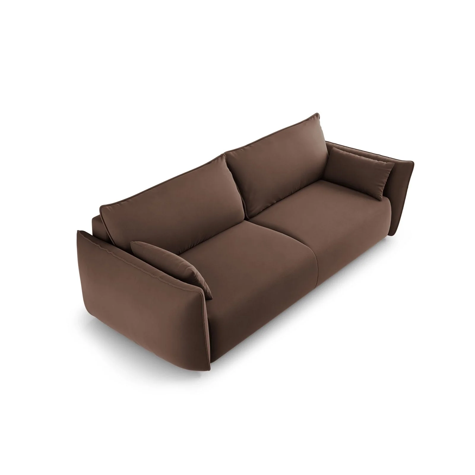 Matera 3-Sitzer Sofa mit Schlaffunktion und Stauraum, aus Samt oder Chenille, 240x108x86 cm - Image 84