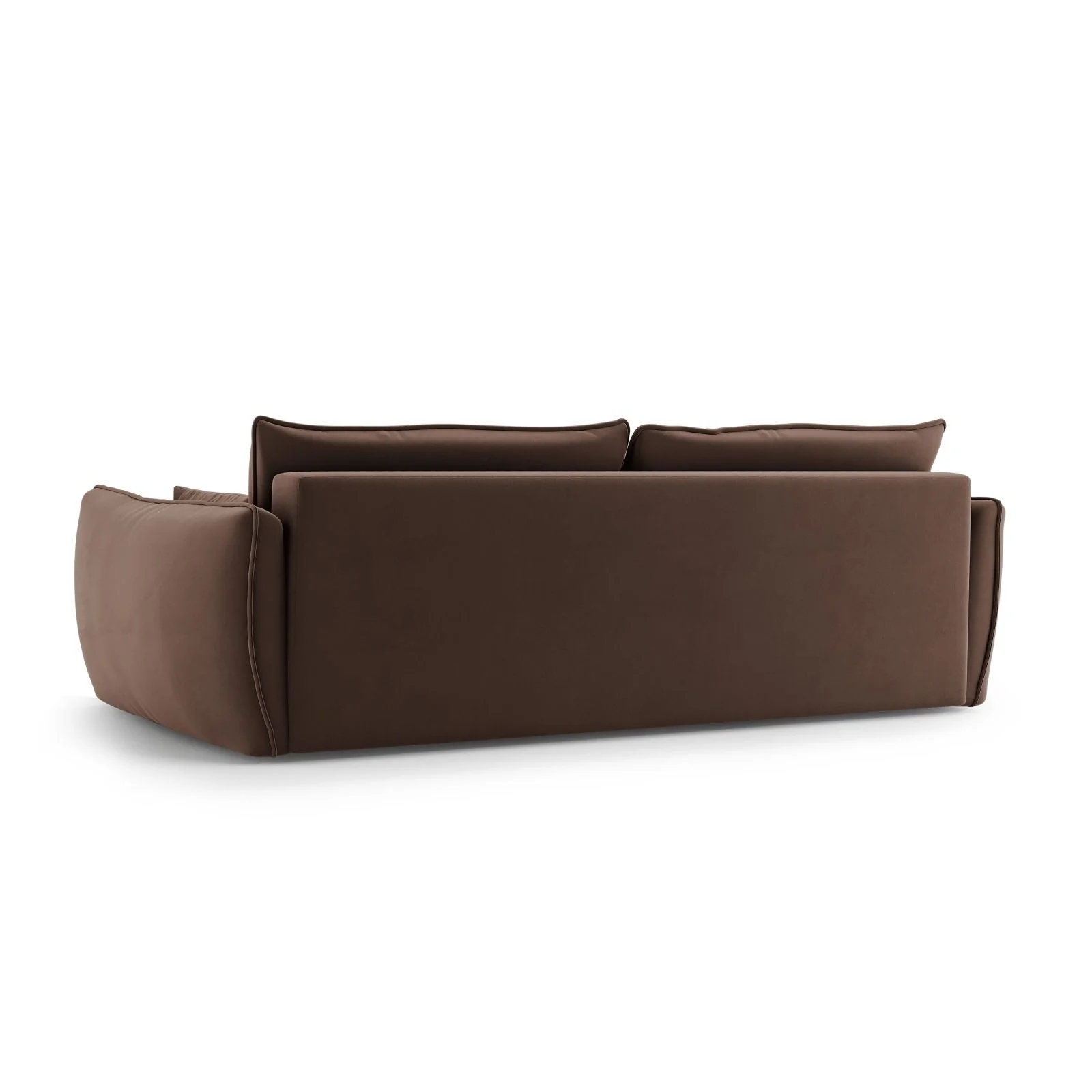 Matera 3-Sitzer Sofa mit Schlaffunktion und Stauraum, aus Samt oder Chenille, 240x108x86 cm - Image 87