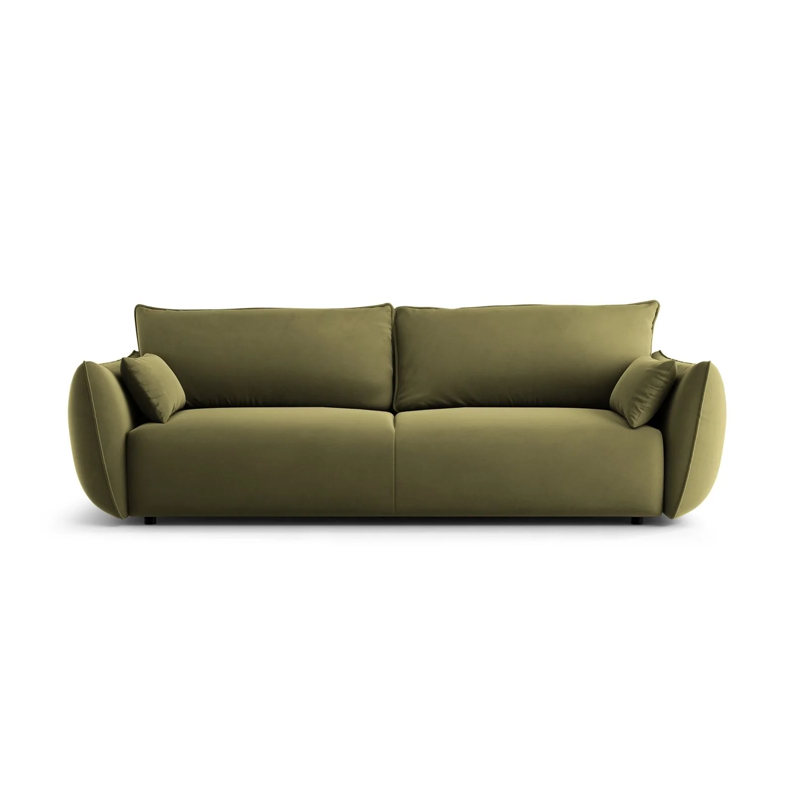 Matera 3-Sitzer Sofa mit Schlaffunktion und Stauraum, aus Samt oder Chenille, 240x108x86 cm - Image 89
