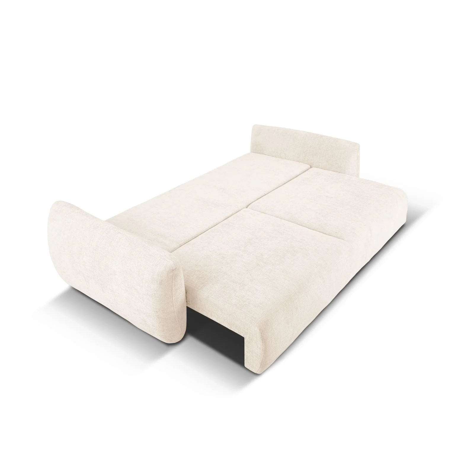 Matera 3-Sitzer Sofa mit Schlaffunktion und Stauraum, aus Samt oder Chenille, 240x108x86 cm - Image 9