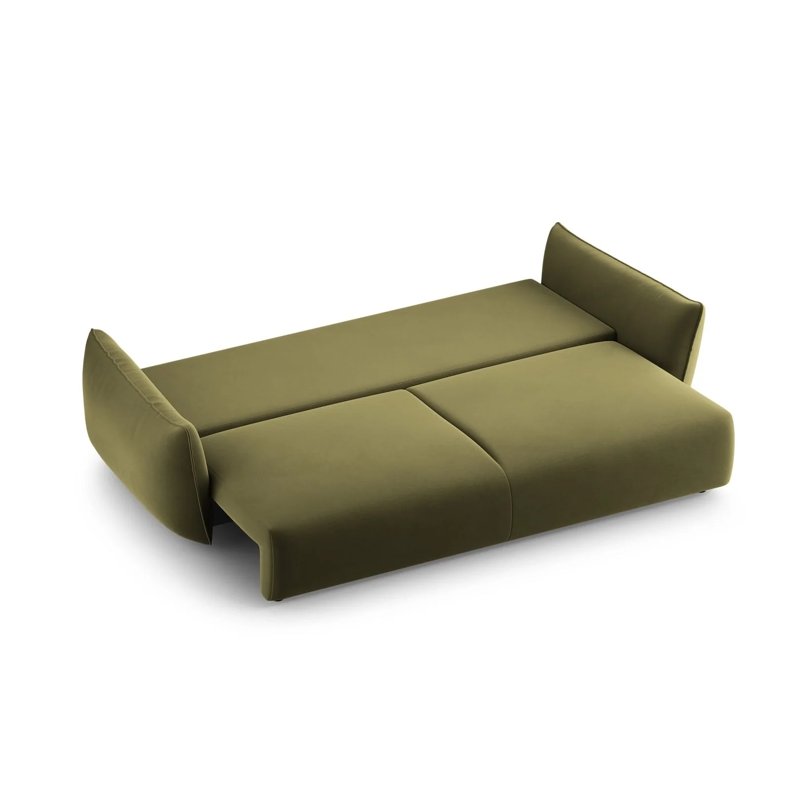 Matera 3-Sitzer Sofa mit Schlaffunktion und Stauraum, aus Samt oder Chenille, 240x108x86 cm - Image 95