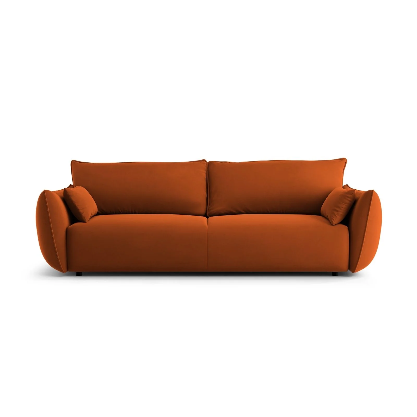 Matera 3-Sitzer Sofa mit Schlaffunktion und Stauraum, aus Samt oder Chenille, 240x108x86 cm - Image 98