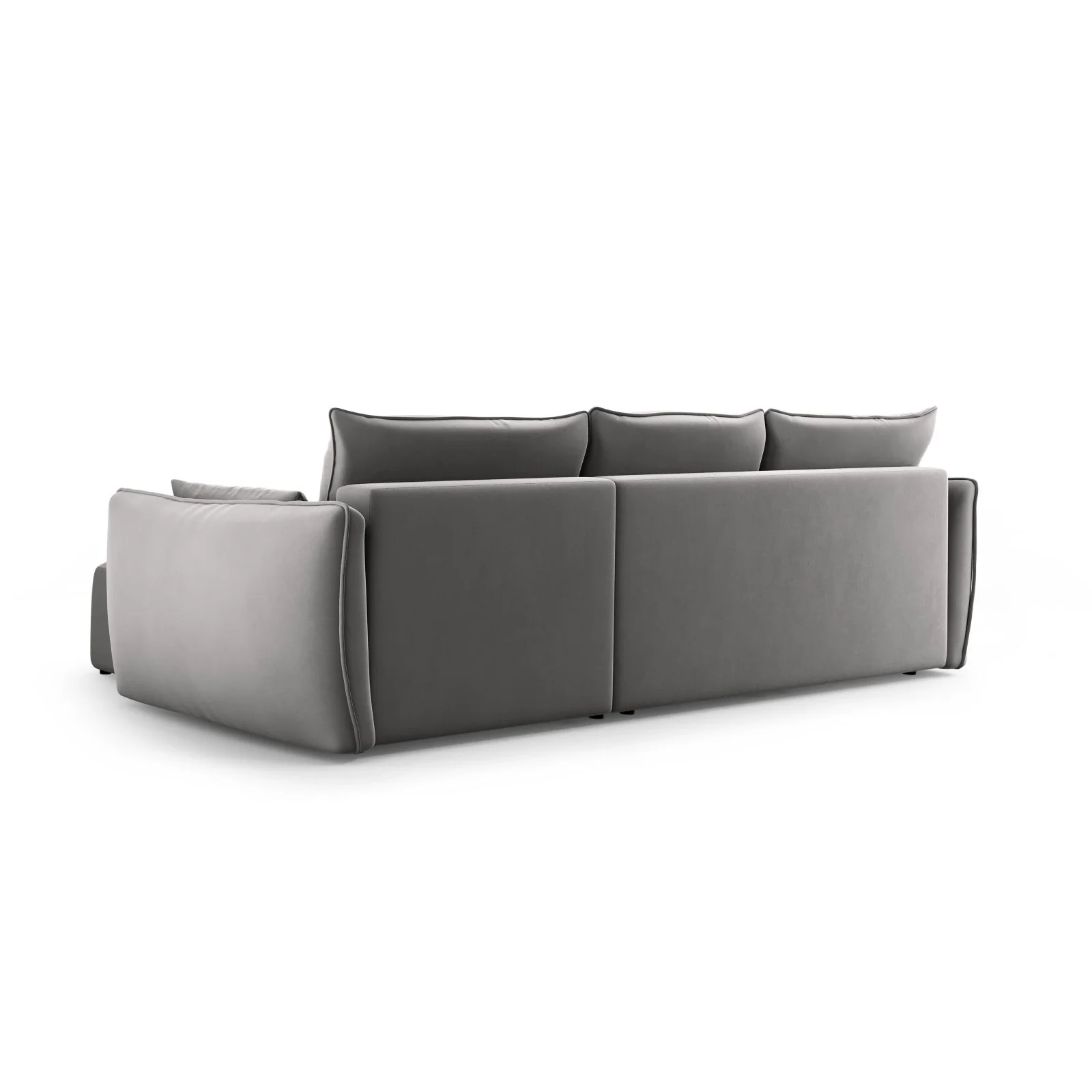 Matera 4-Sitzer Ecksofa, Linke Seite, aus Samt oder Chenille, 253x173x86 cm - Image 102