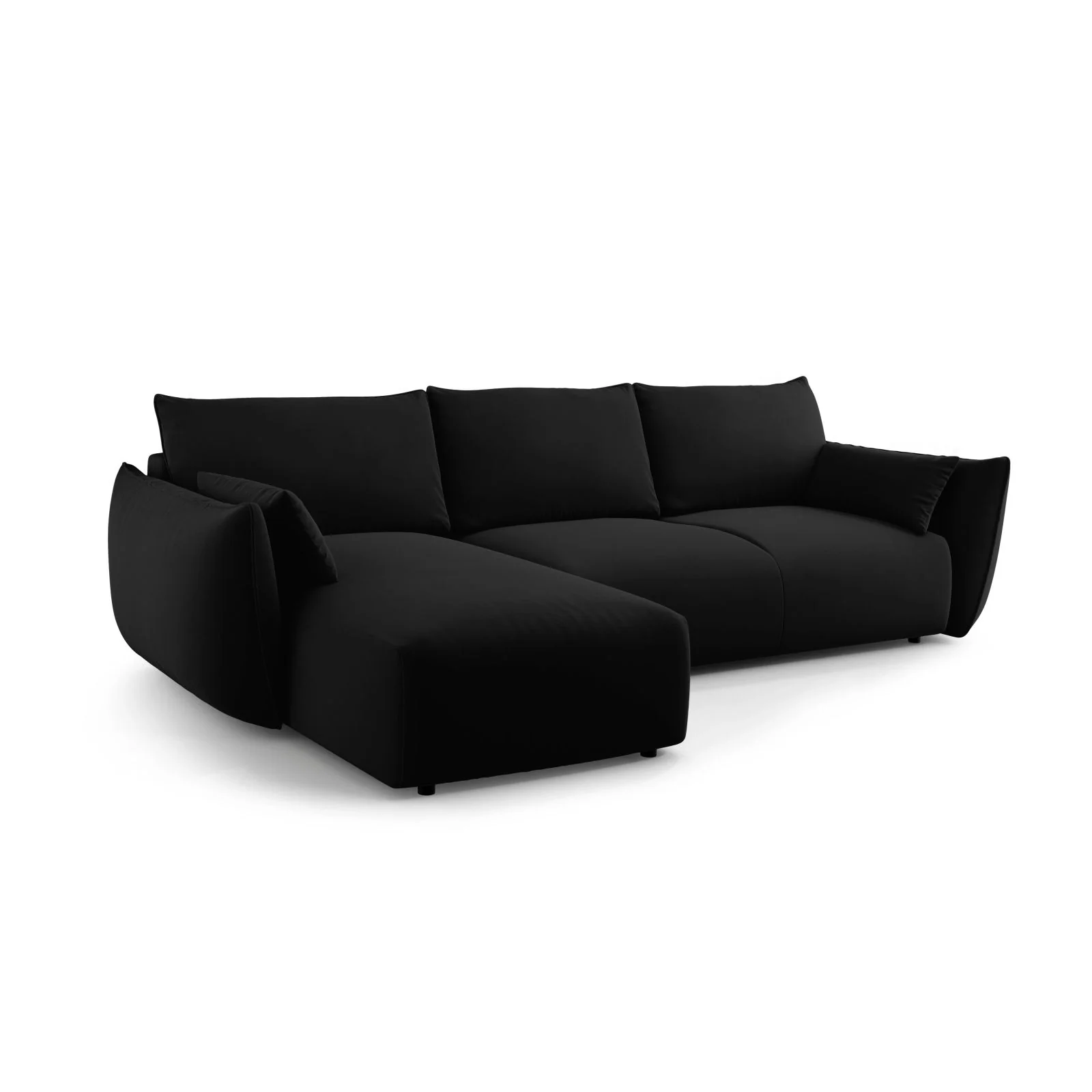Matera 4-Sitzer Ecksofa, Linke Seite, aus Samt oder Chenille, 253x173x86 cm - Image 107