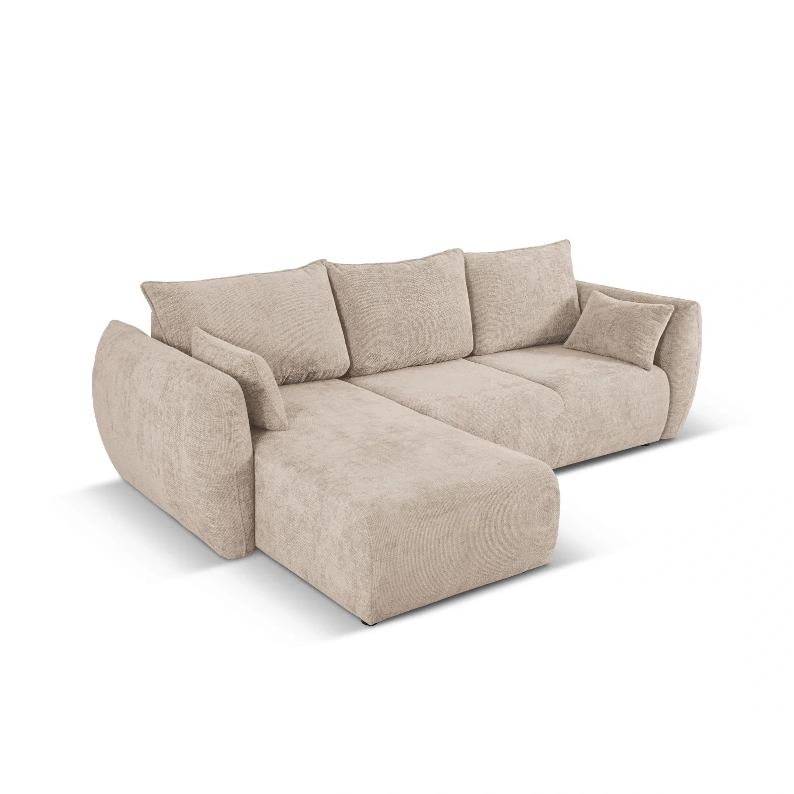 Matera 4-Sitzer Ecksofa, Linke Seite, aus Samt oder Chenille, 253x173x86 cm - Image 15