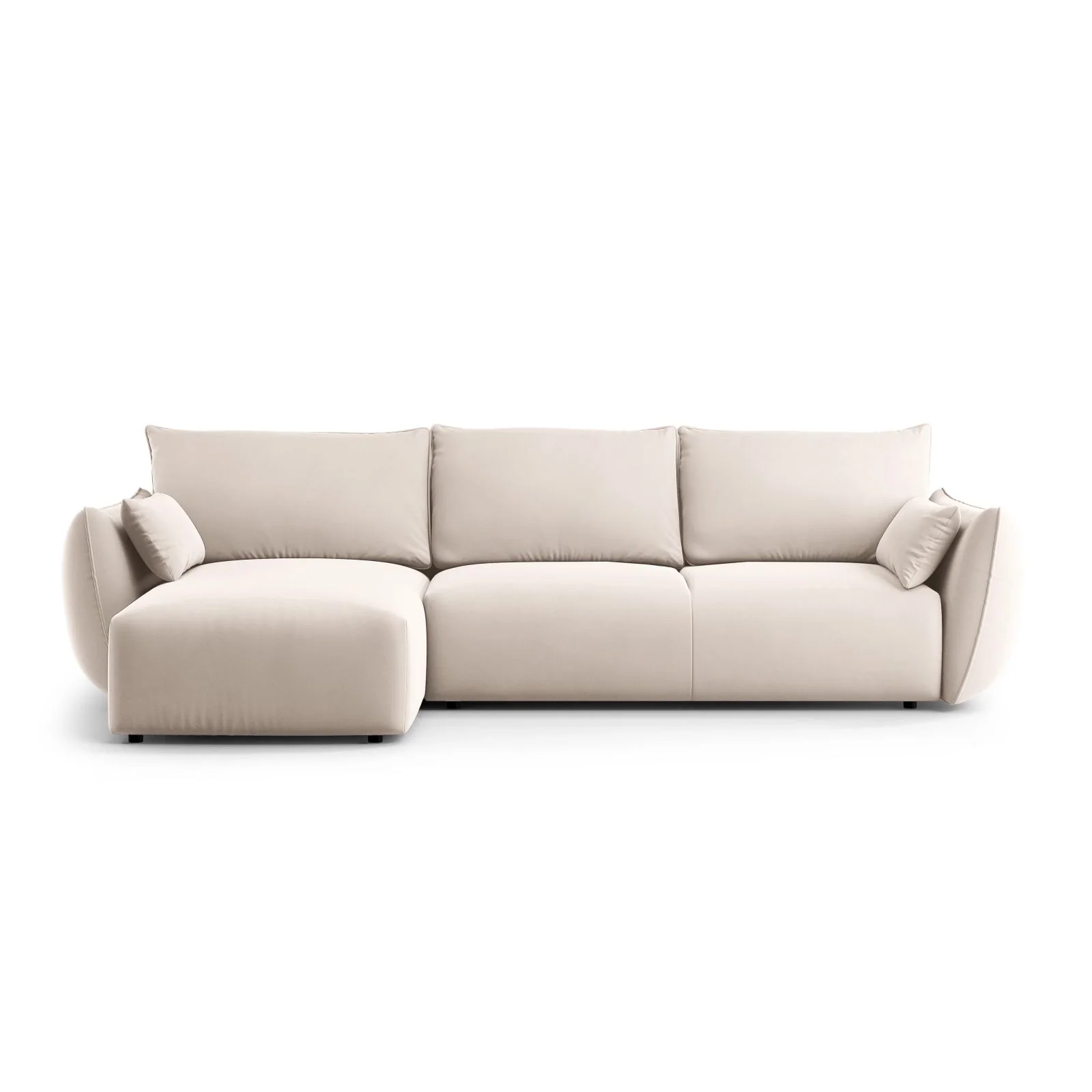 Matera 4-Sitzer Ecksofa, Linke Seite, aus Samt oder Chenille, 253x173x86 cm - Image 64