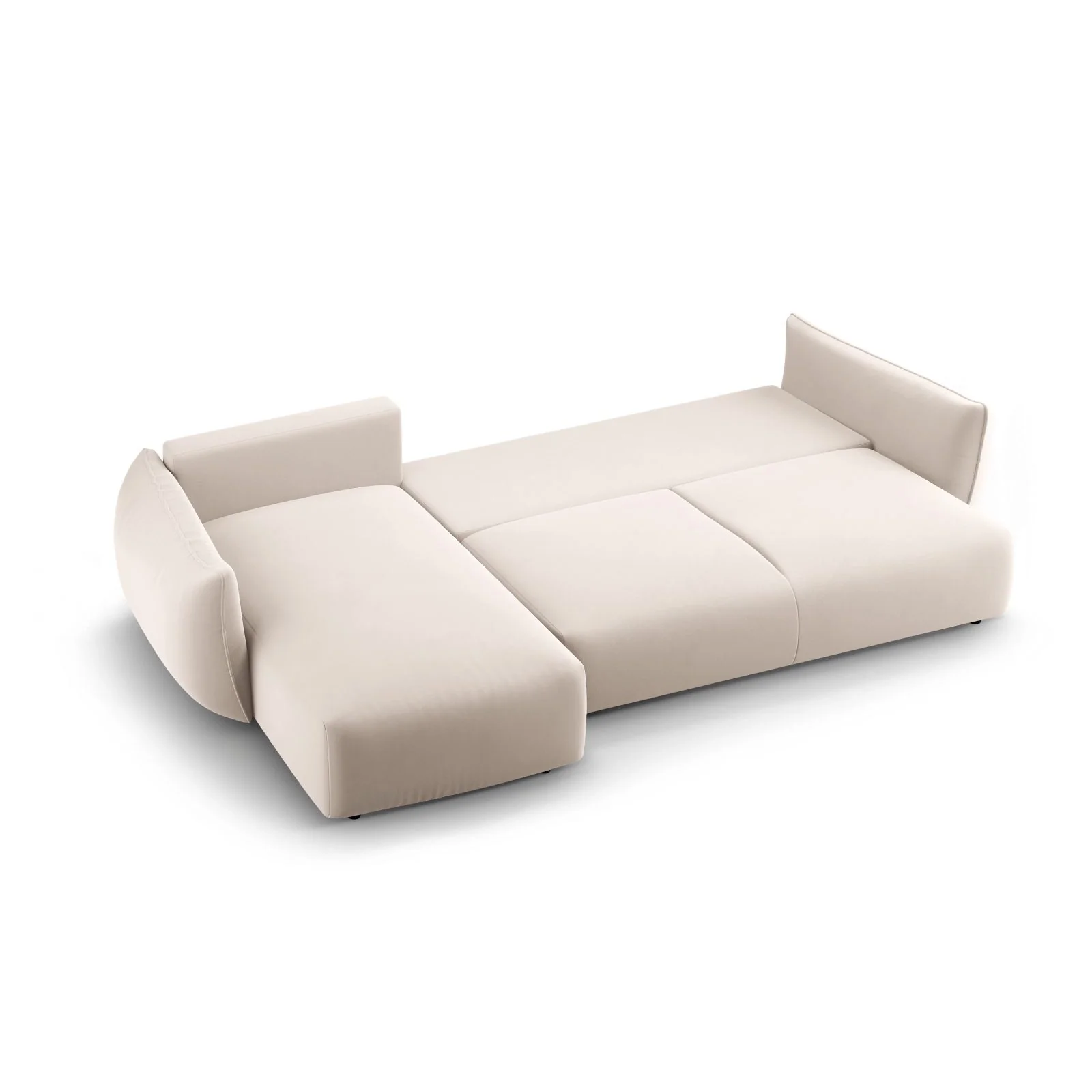 Matera 4-Sitzer Ecksofa, Linke Seite, aus Samt oder Chenille, 253x173x86 cm - Image 69