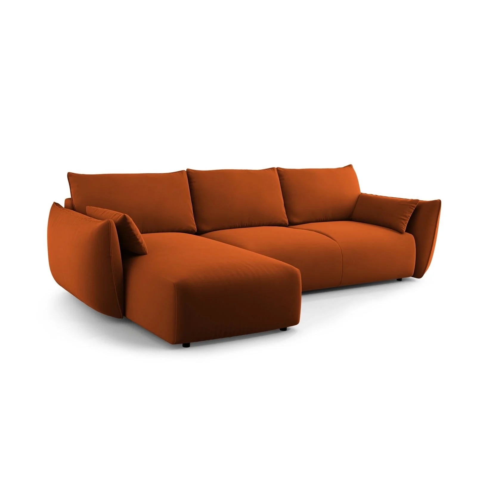 Matera 4-Sitzer Ecksofa, Linke Seite, aus Samt oder Chenille, 253x173x86 cm - Image 91