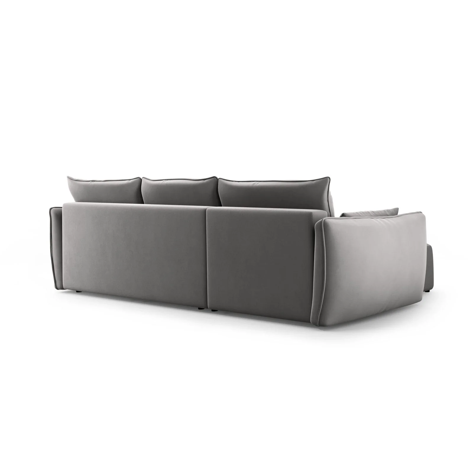 Matera 4-Sitzer Ecksofa, Rechte Seite, aus Samt oder Chenille, 253x173x86 cm - Image 103