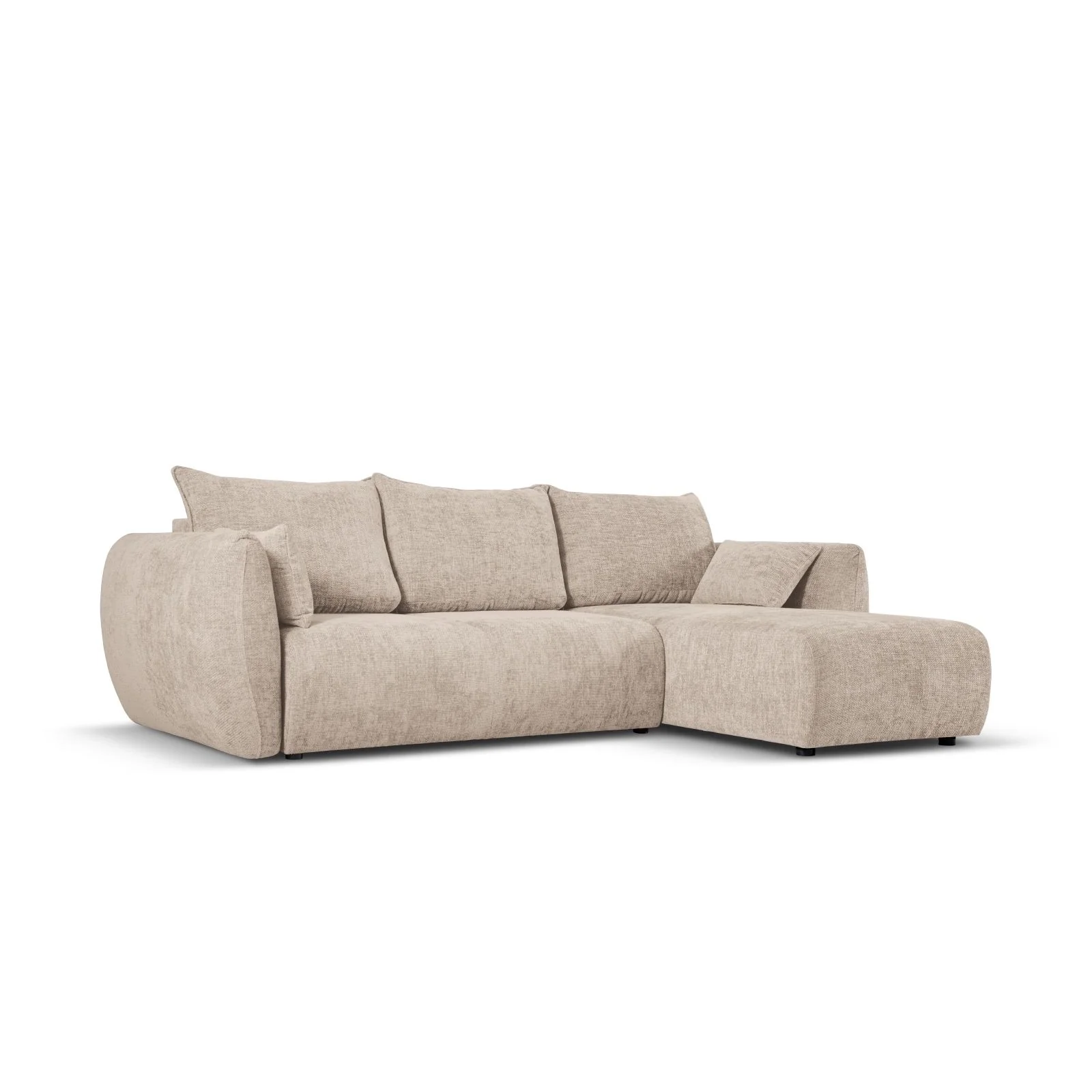 Matera 4-Sitzer Ecksofa, Rechte Seite, aus Samt oder Chenille, 253x173x86 cm - Image 13