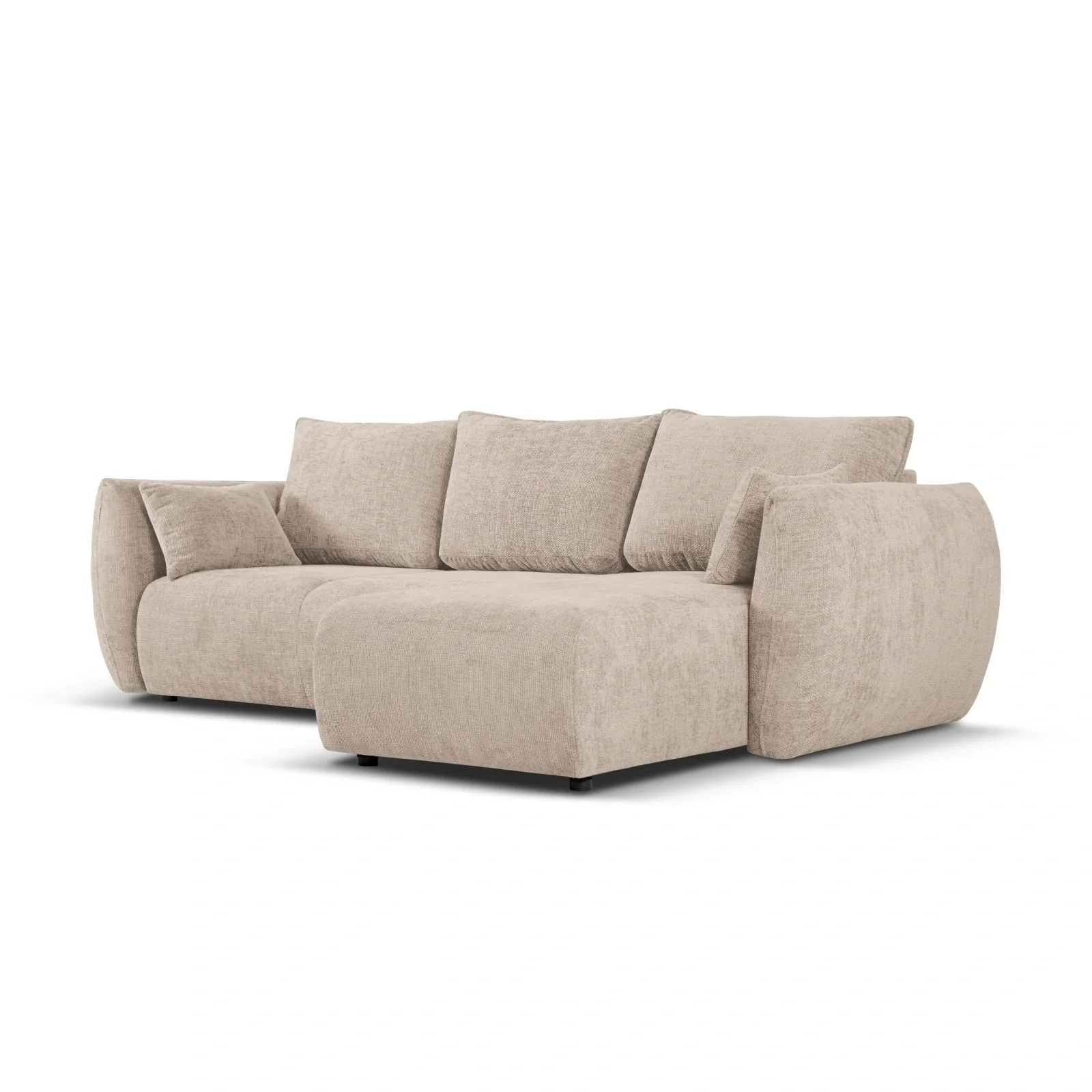 Matera 4-Sitzer Ecksofa, Rechte Seite, aus Samt oder Chenille, 253x173x86 cm - Image 14