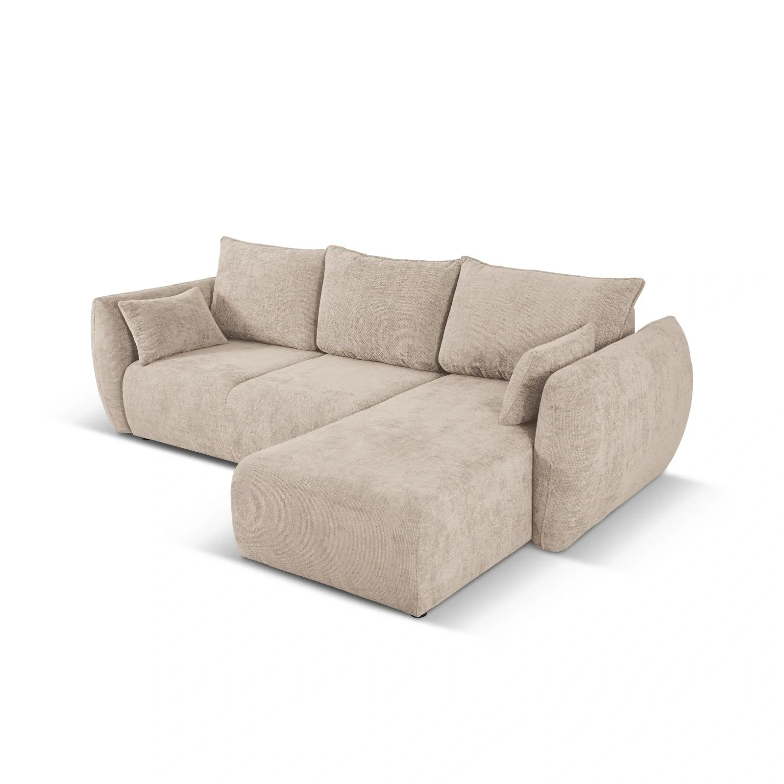 Matera 4-Sitzer Ecksofa, Rechte Seite, aus Samt oder Chenille, 253x173x86 cm - Image 15