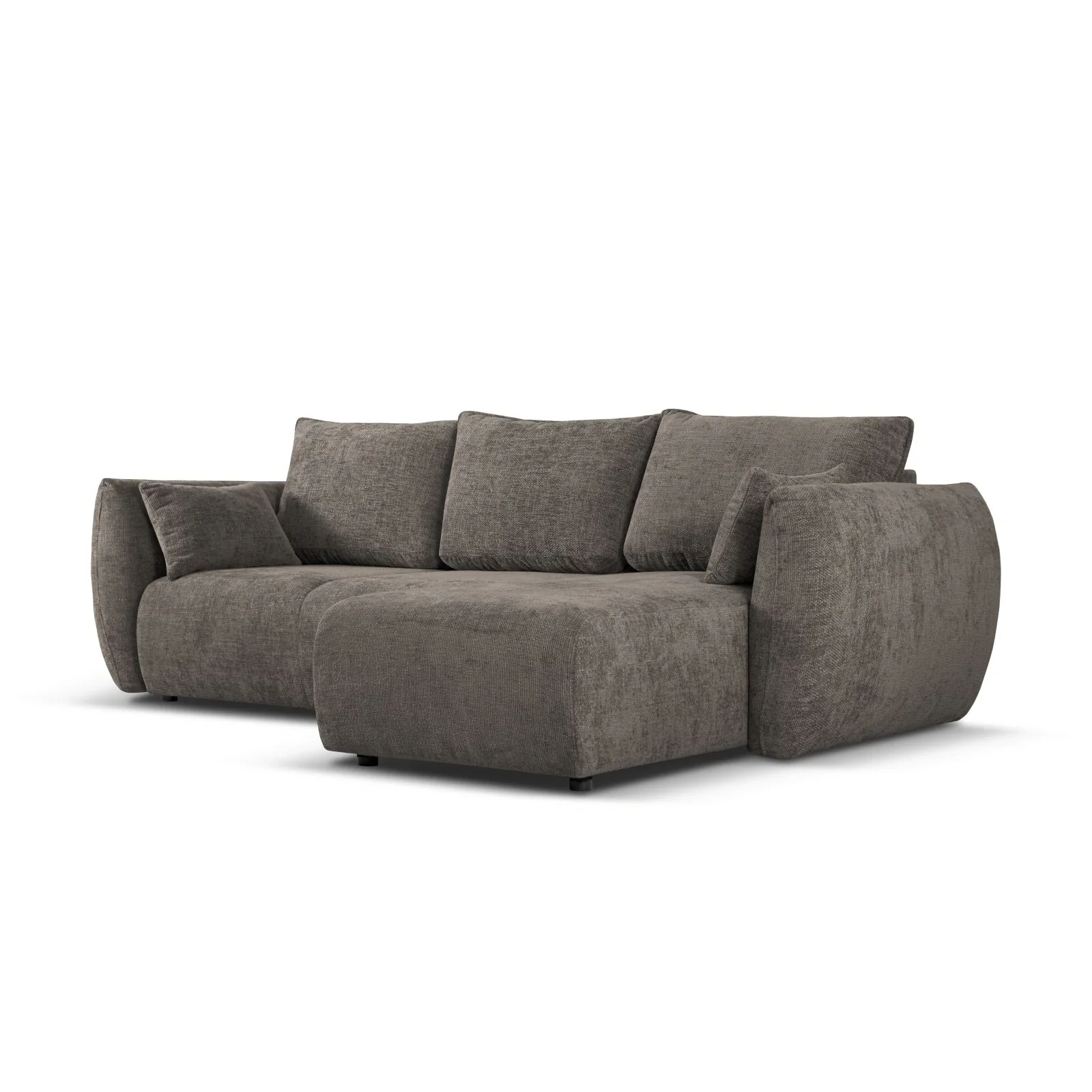 Matera 4-Sitzer Ecksofa, Rechte Seite, aus Samt oder Chenille, 253x173x86 cm - Image 50
