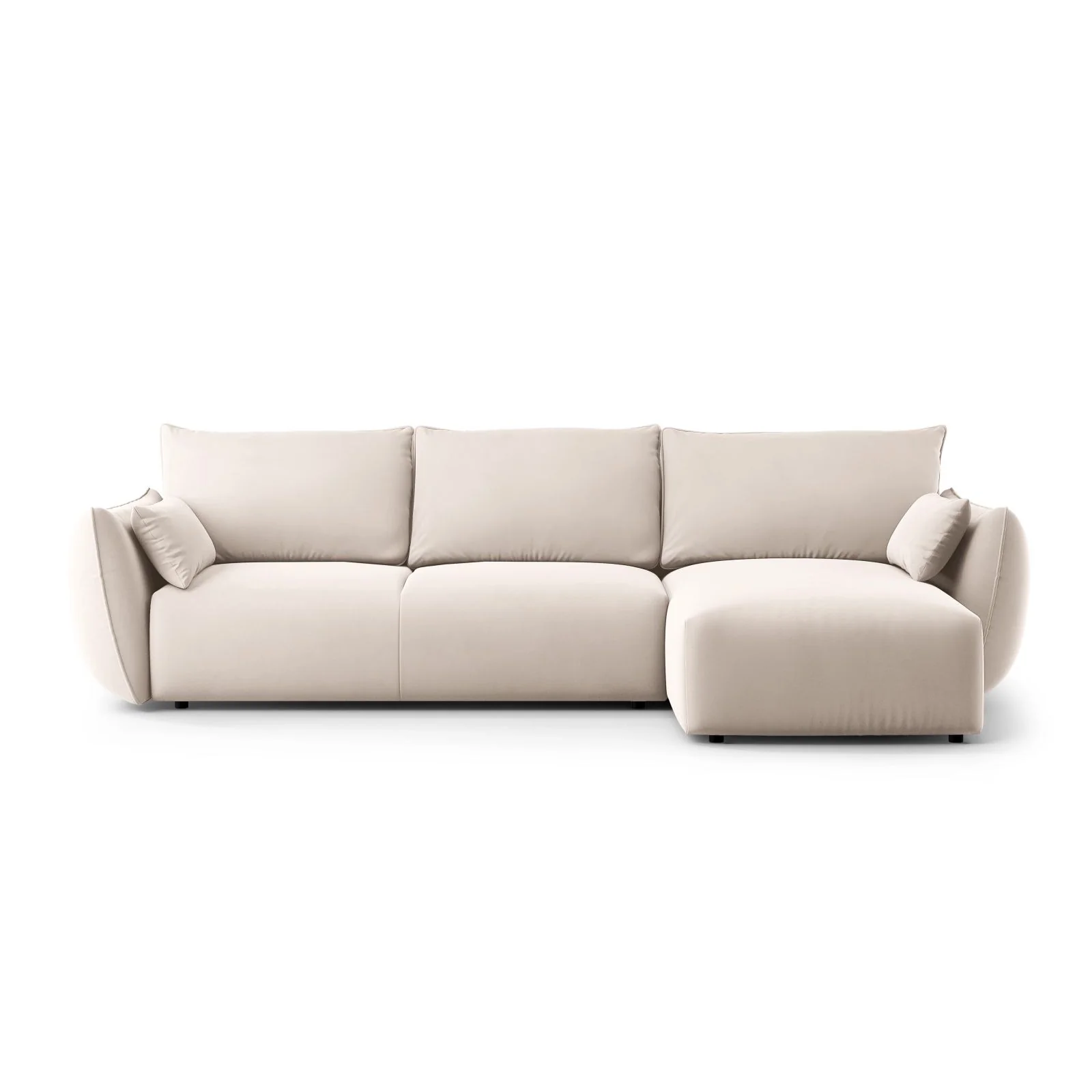 Matera 4-Sitzer Ecksofa, Rechte Seite, aus Samt oder Chenille, 253x173x86 cm - Image 65