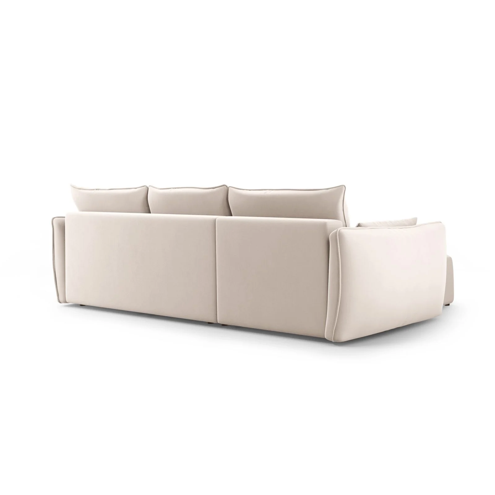 Matera 4-Sitzer Ecksofa, Rechte Seite, aus Samt oder Chenille, 253x173x86 cm - Image 71