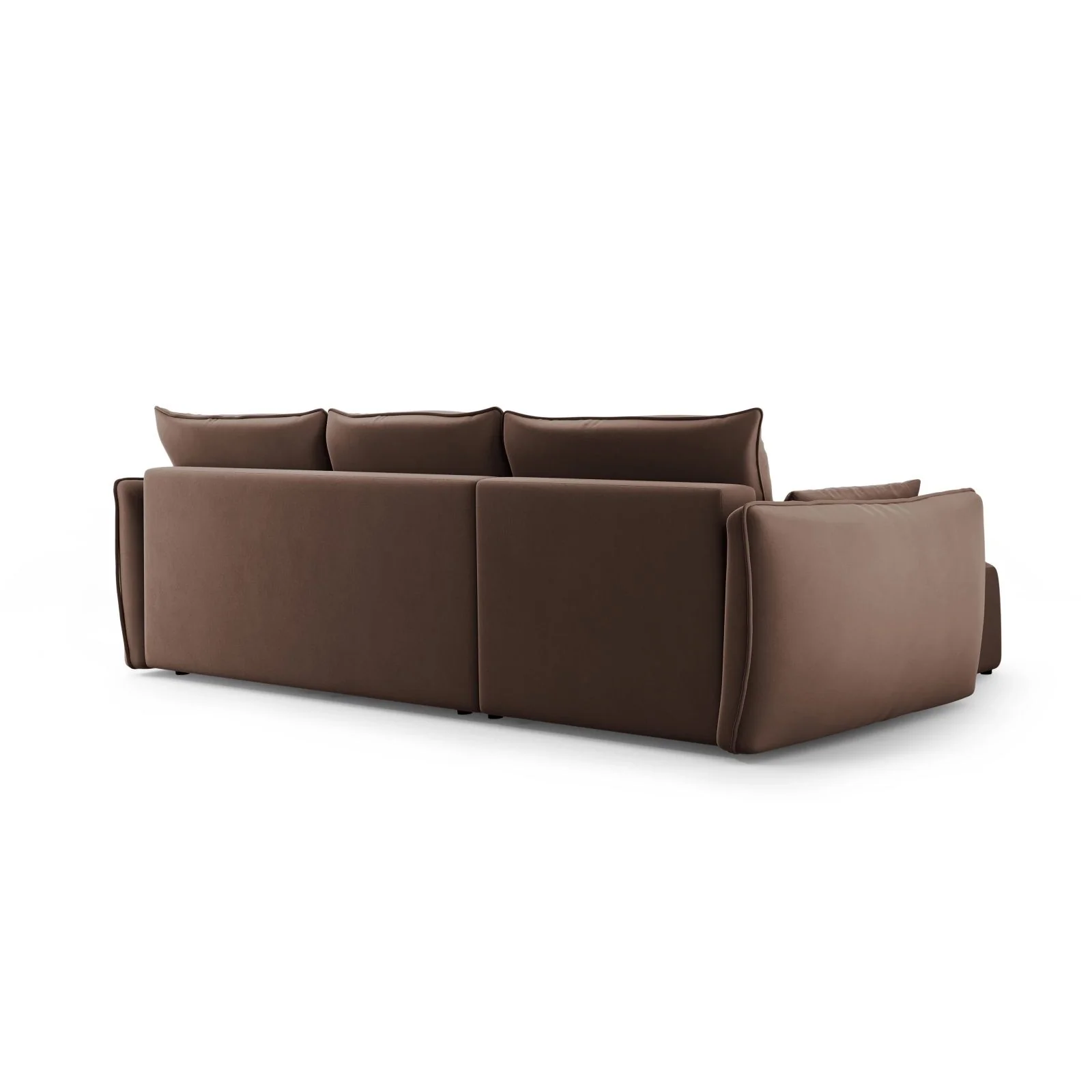Matera 4-Sitzer Ecksofa, Rechte Seite, aus Samt oder Chenille, 253x173x86 cm - Image 79