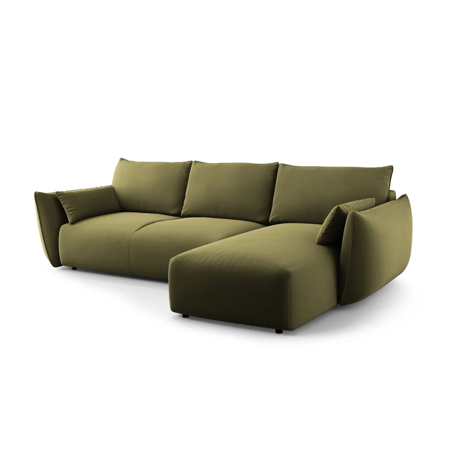 Matera 4-Sitzer Ecksofa, Rechte Seite, aus Samt oder Chenille, 253x173x86 cm - Image 84