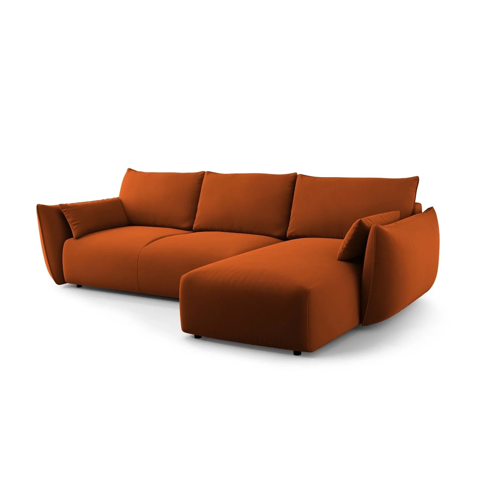 Matera 4-Sitzer Ecksofa, Rechte Seite, aus Samt oder Chenille, 253x173x86 cm - Image 92