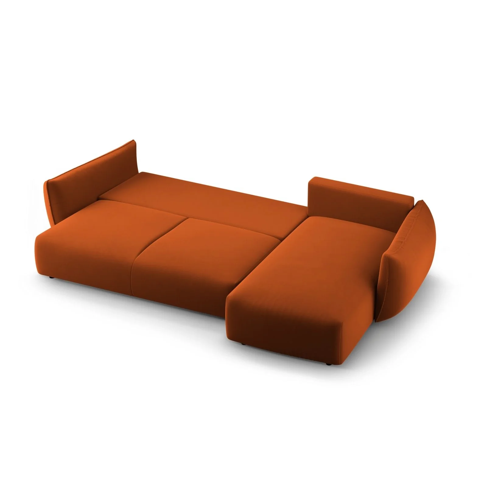 Matera 4-Sitzer Ecksofa, Rechte Seite, aus Samt oder Chenille, 253x173x86 cm - Image 94