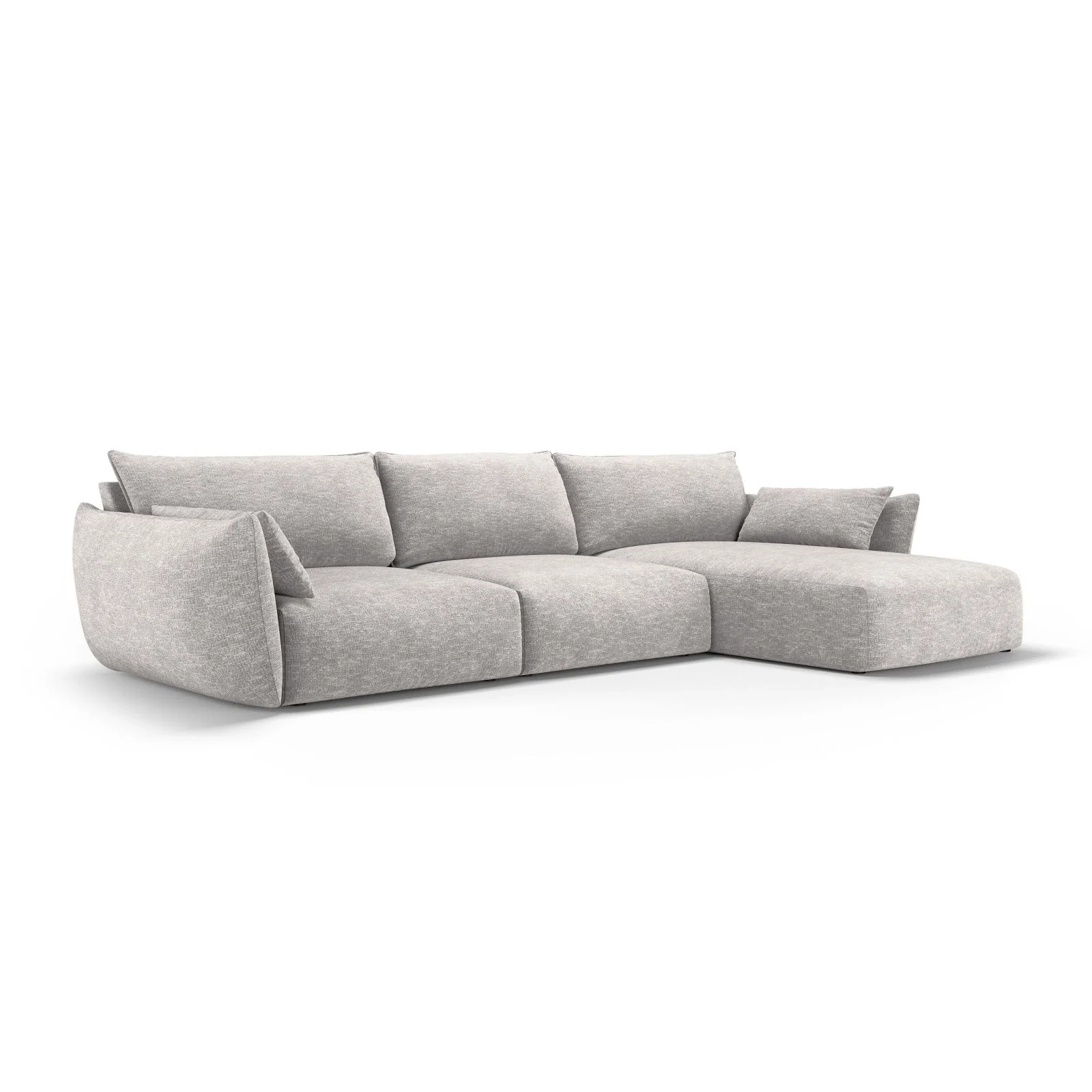 Matera 4-Sitzer Ecksofa, Rechte Seite, aus Samt oder Chenille, 308x171x85 cm - Image 28
