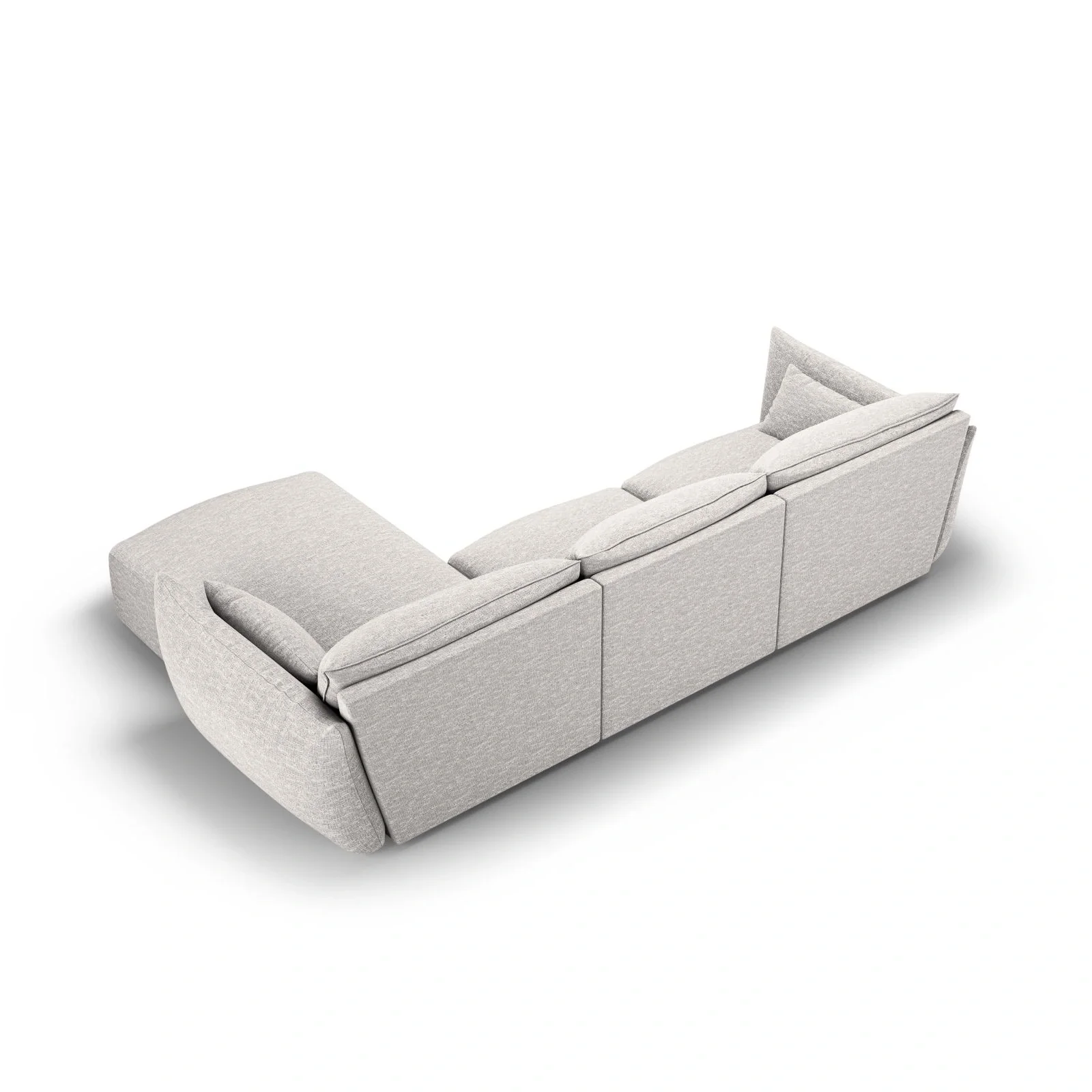 Matera 4-Sitzer Ecksofa, Rechte Seite, aus Samt oder Chenille, 308x171x85 cm - Image 29