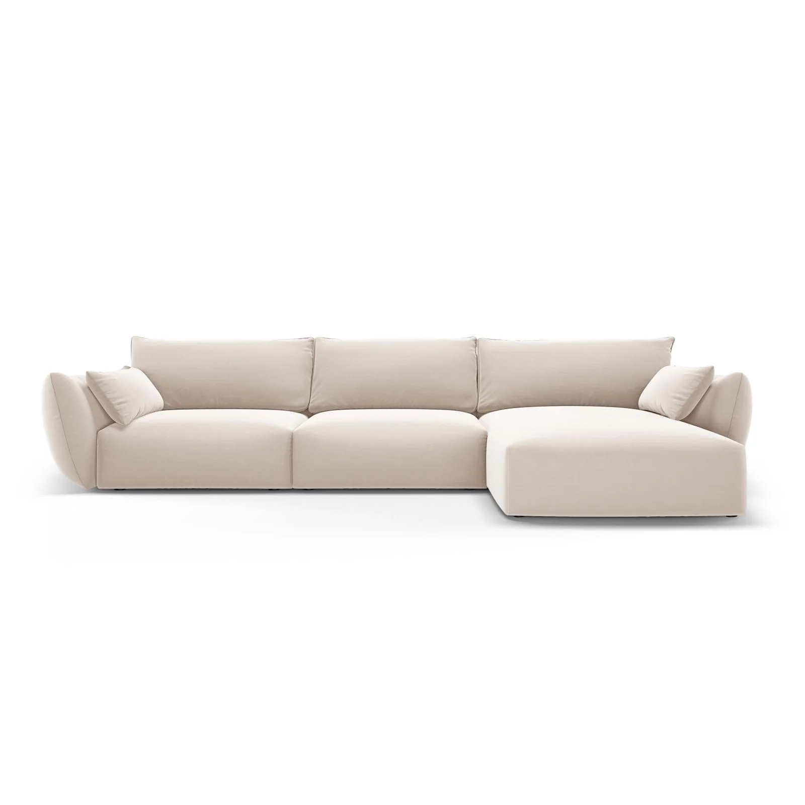 Matera 4-Sitzer Ecksofa, Rechte Seite, aus Samt oder Chenille, 308x171x85 cm - Image 36