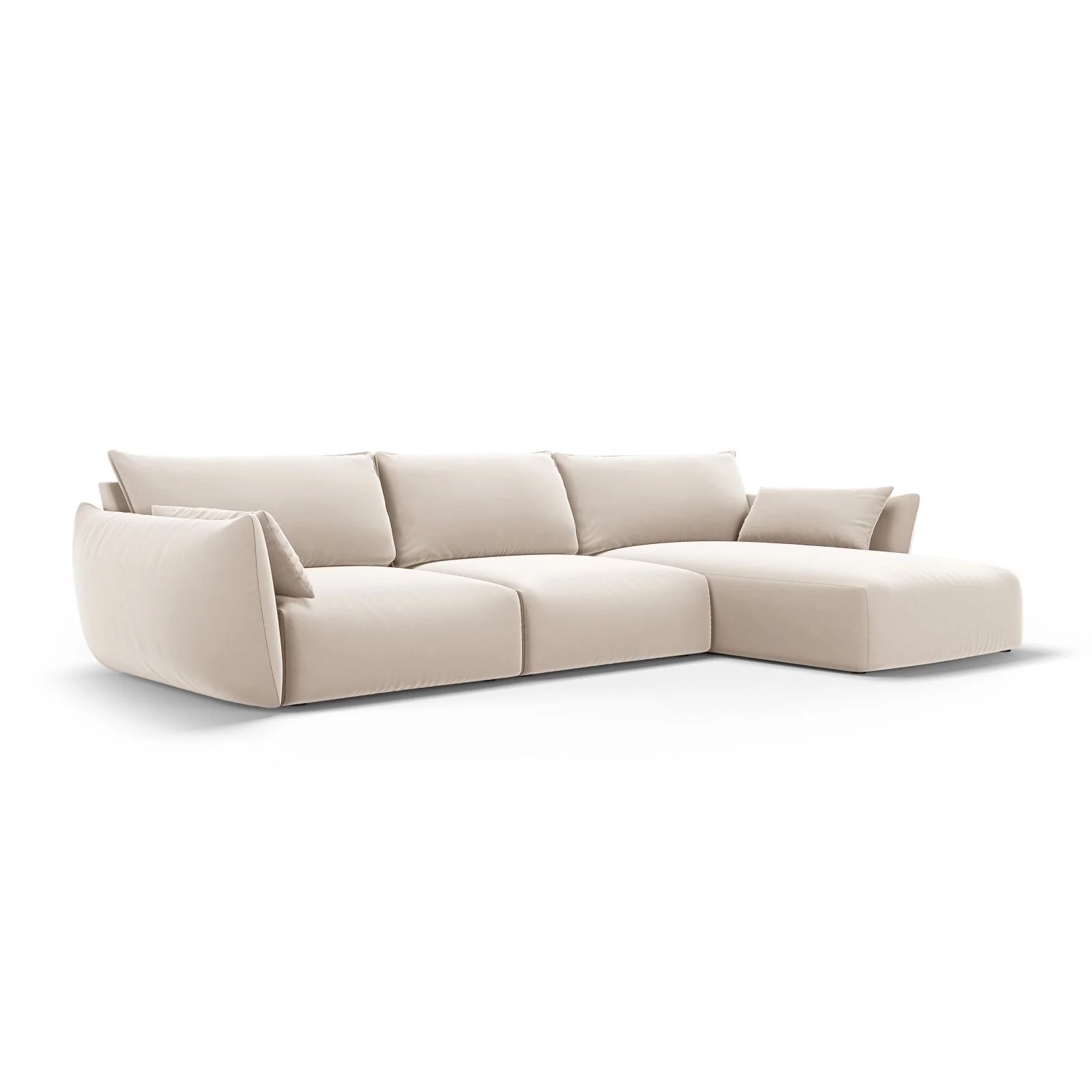 Matera 4-Sitzer Ecksofa, Rechte Seite, aus Samt oder Chenille, 308x171x85 cm - Image 38