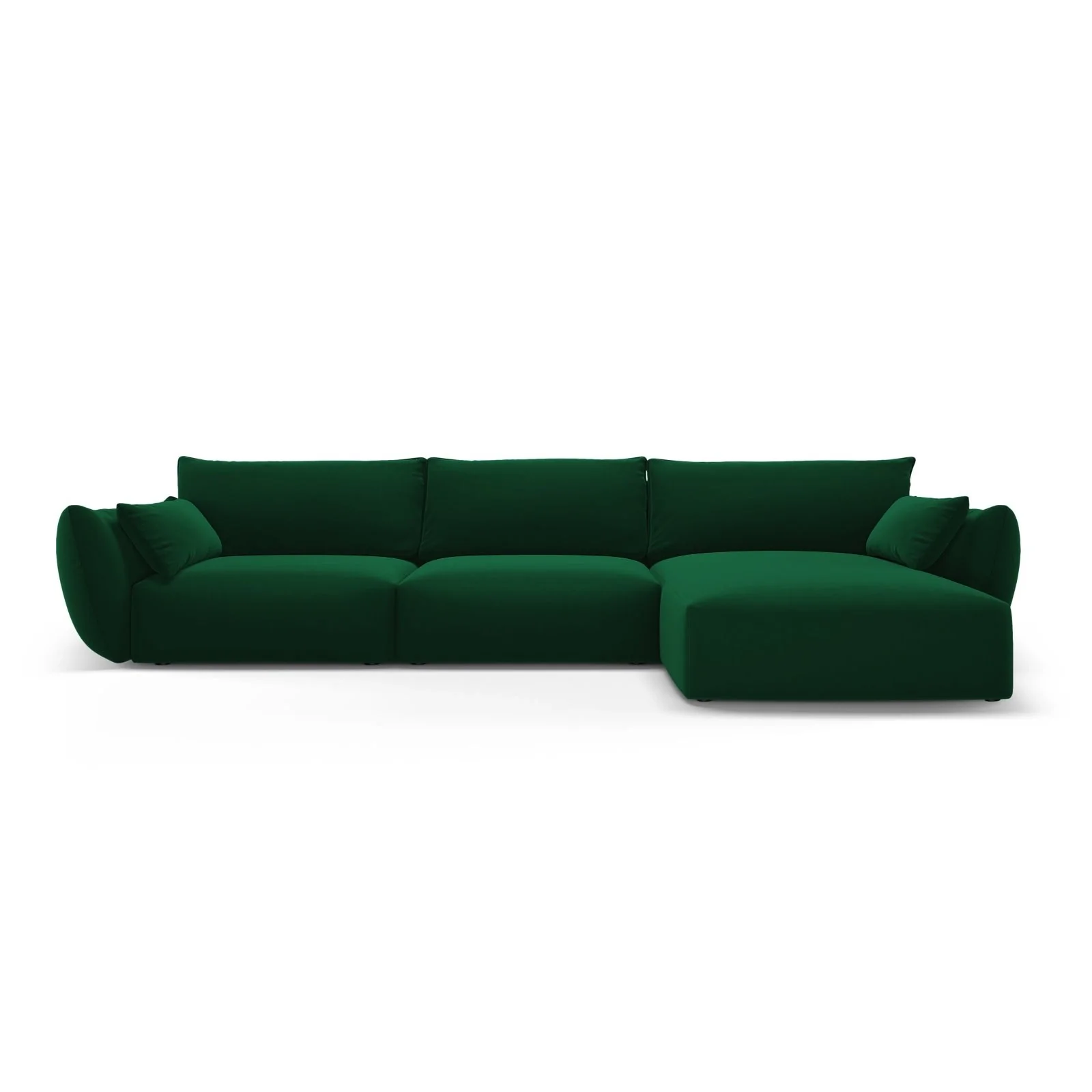 Matera 4-Sitzer Ecksofa, Rechte Seite, aus Samt oder Chenille, 308x171x85 cm - Image 46