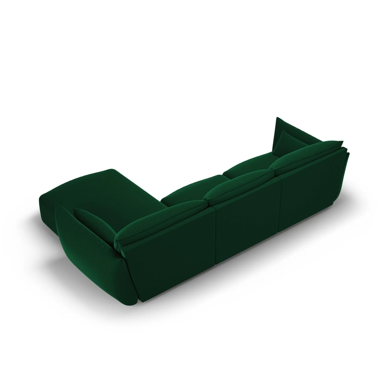 Matera 4-Sitzer Ecksofa, Rechte Seite, aus Samt oder Chenille, 308x171x85 cm - Image 49